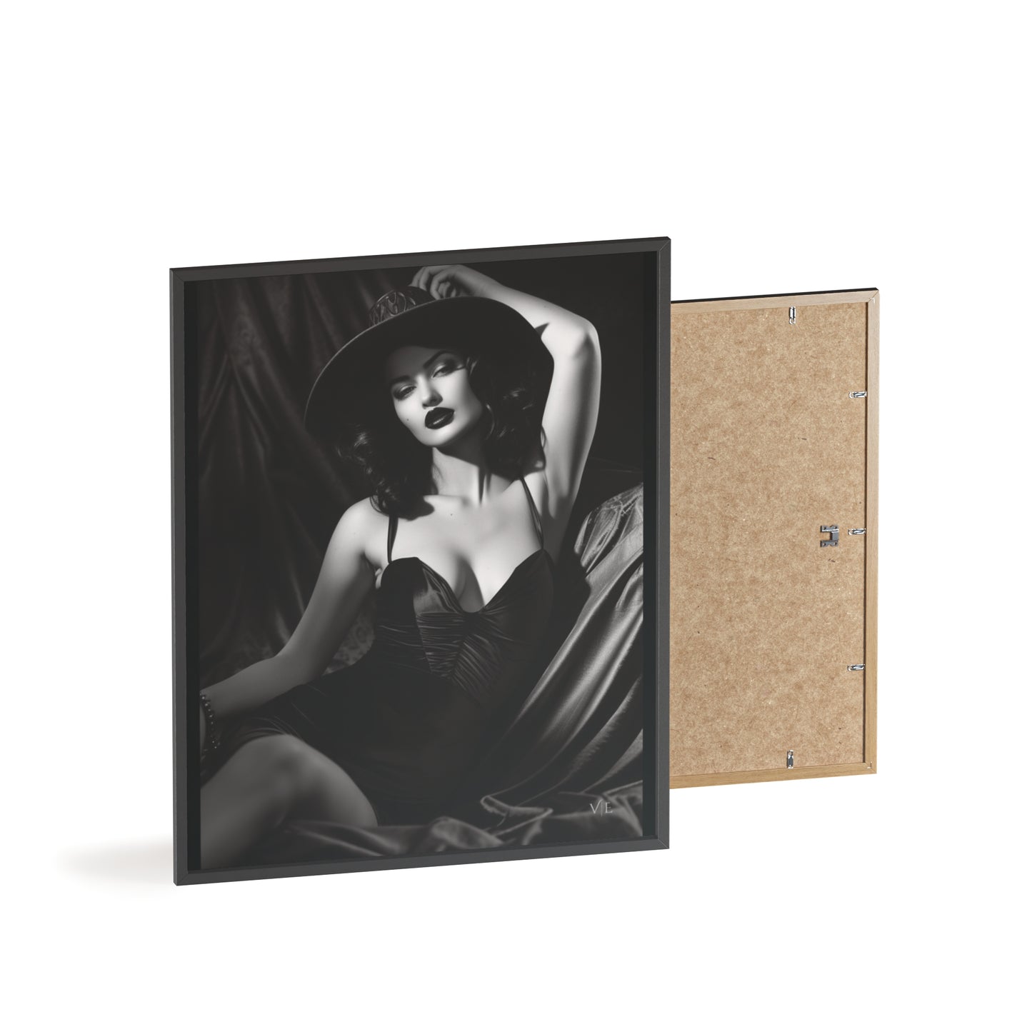 Erotic Retro Black & White Beauty Poster