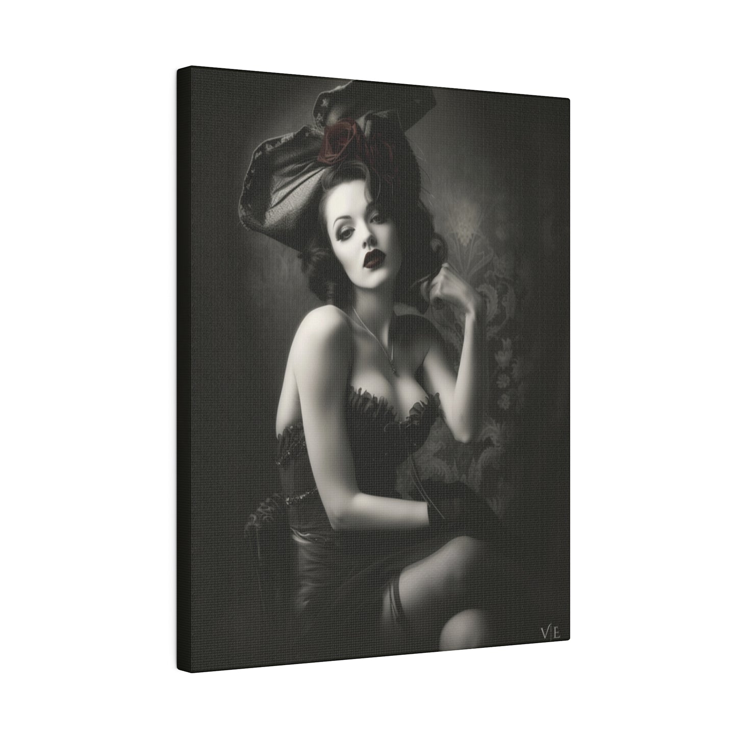 Stunning Vintage Elegance - Beautiful Woman Canvas
