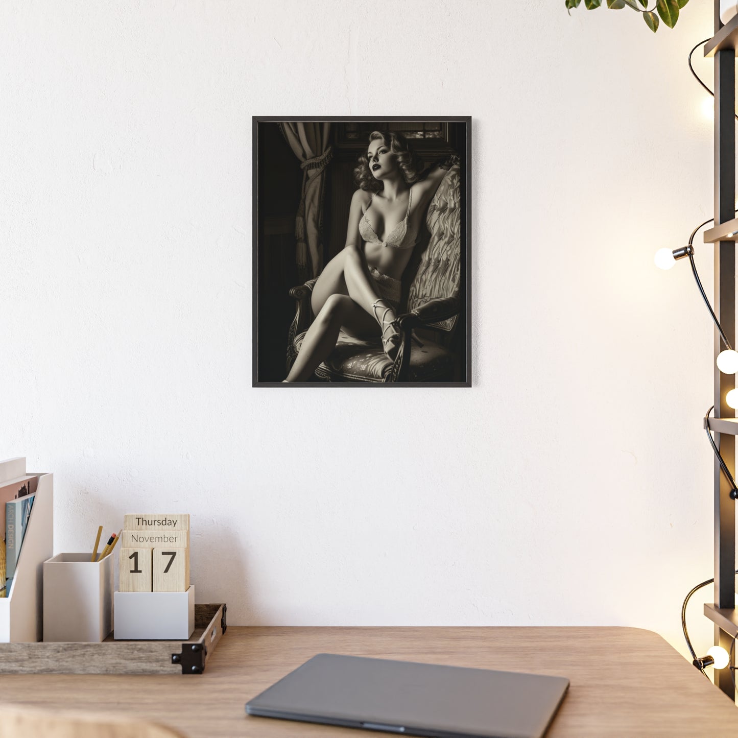 Beautiful Blonde Erotic Nostalgia Art Poster