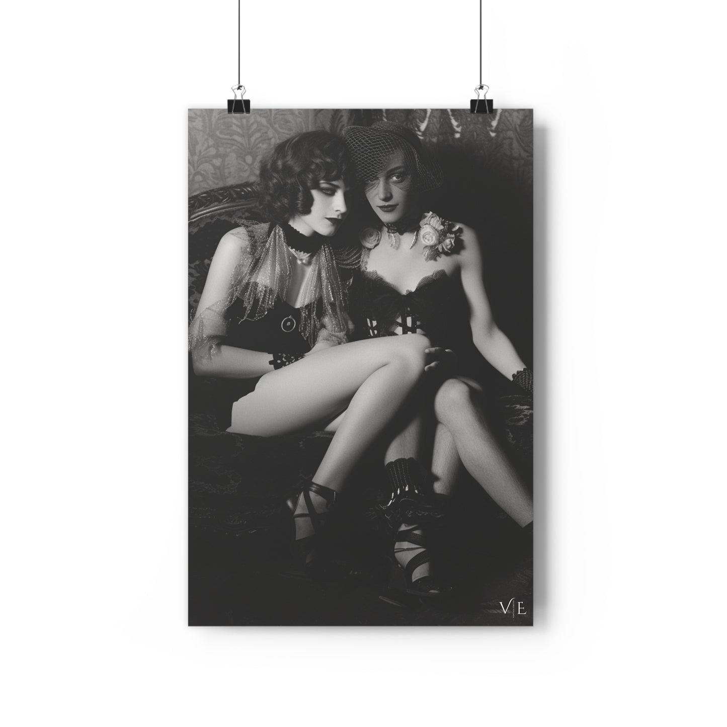 Two Lovelies - Classic Gay Erotic Art Poster