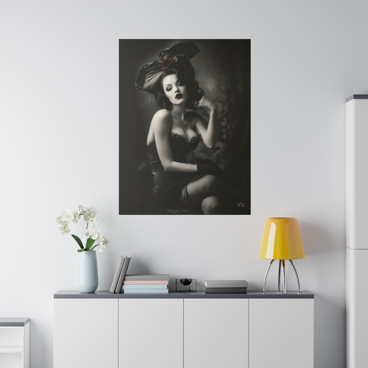 Stunning Vintage Elegance - Beautiful Woman Canvas