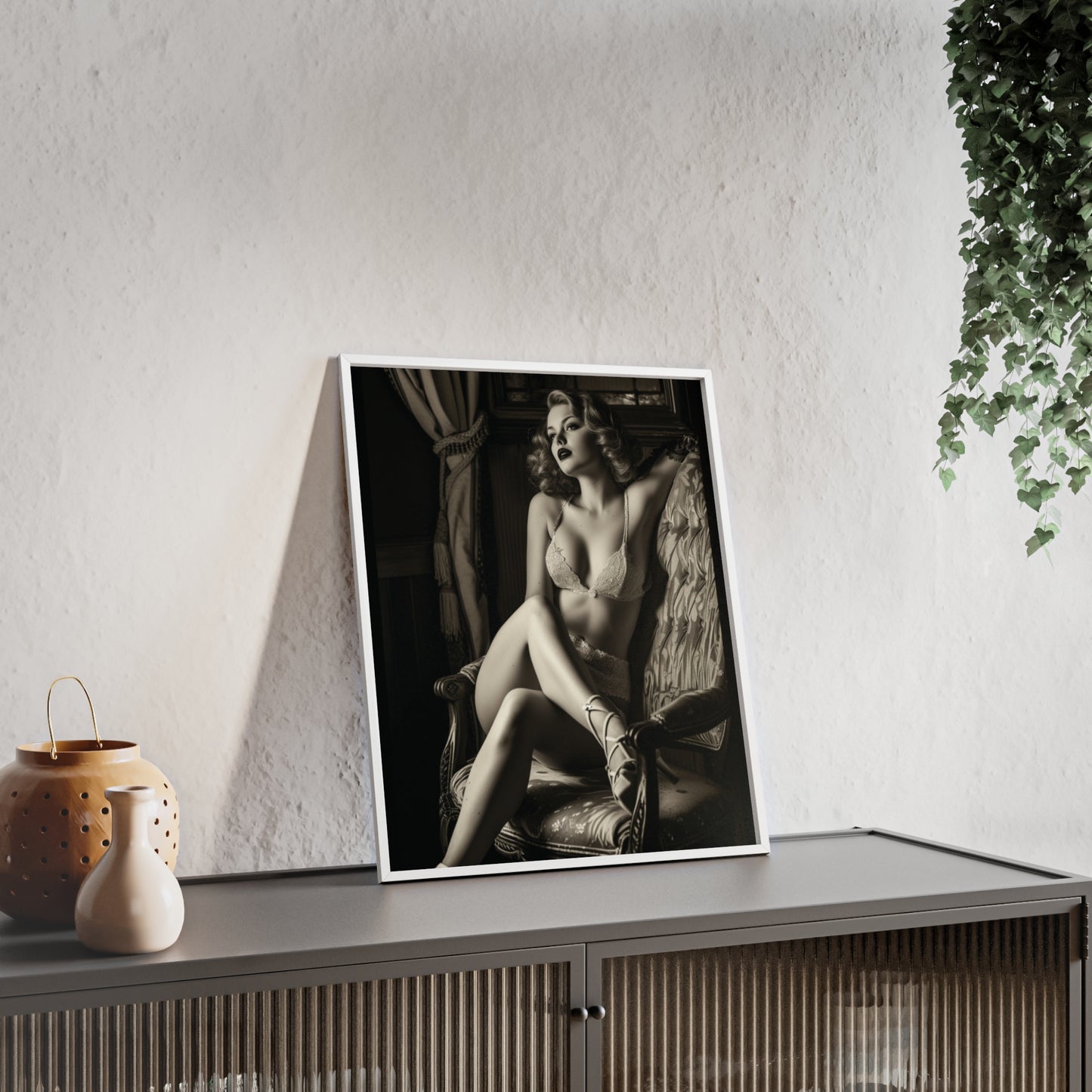 Beautiful Blonde Erotic Nostalgia Art Poster