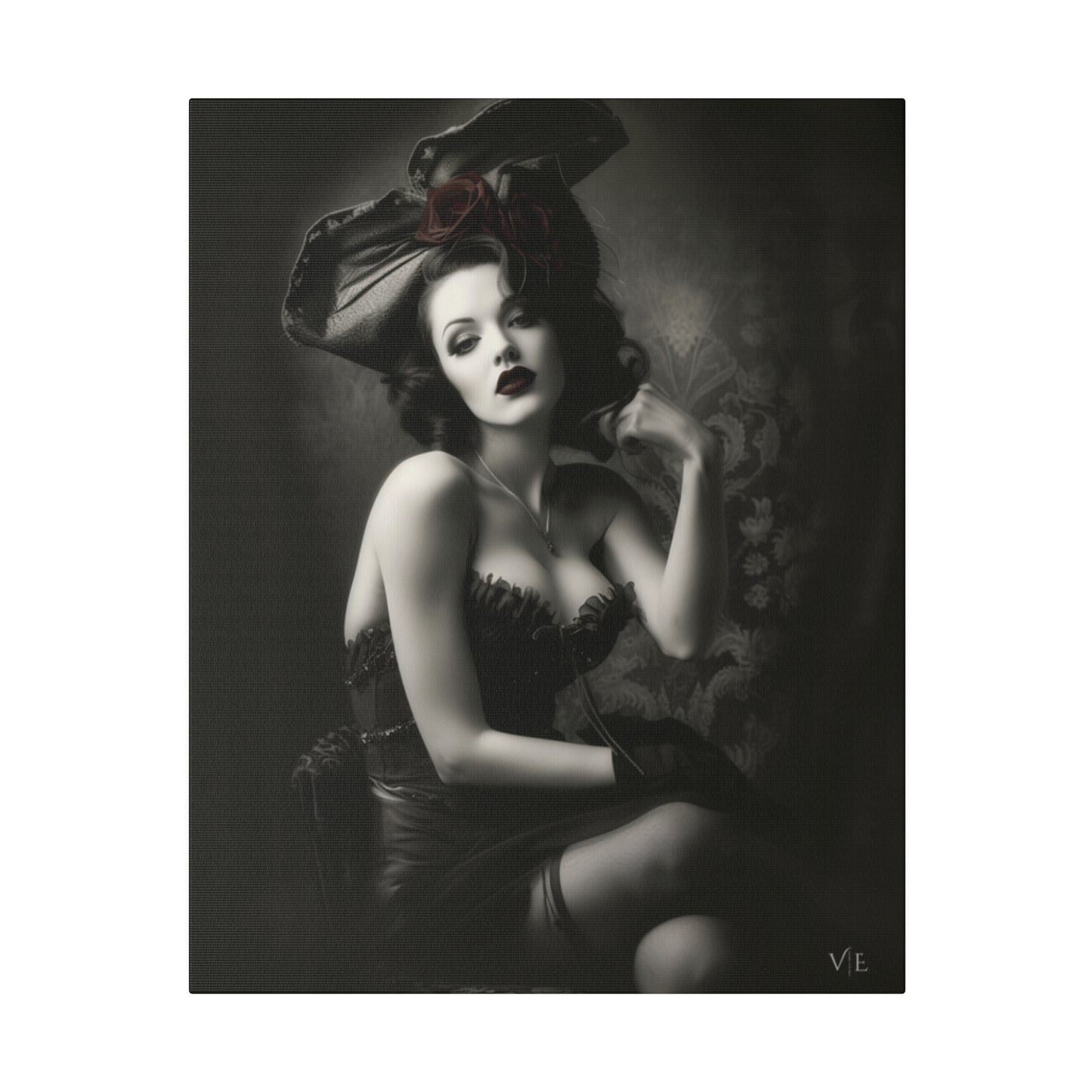 Stunning Vintage Elegance - Beautiful Woman Canvas