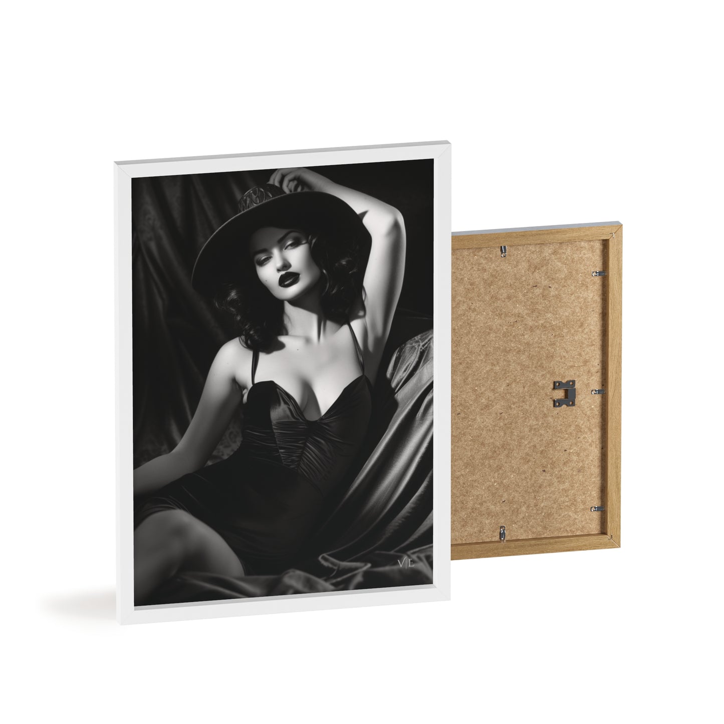 Erotic Retro Black & White Beauty Poster