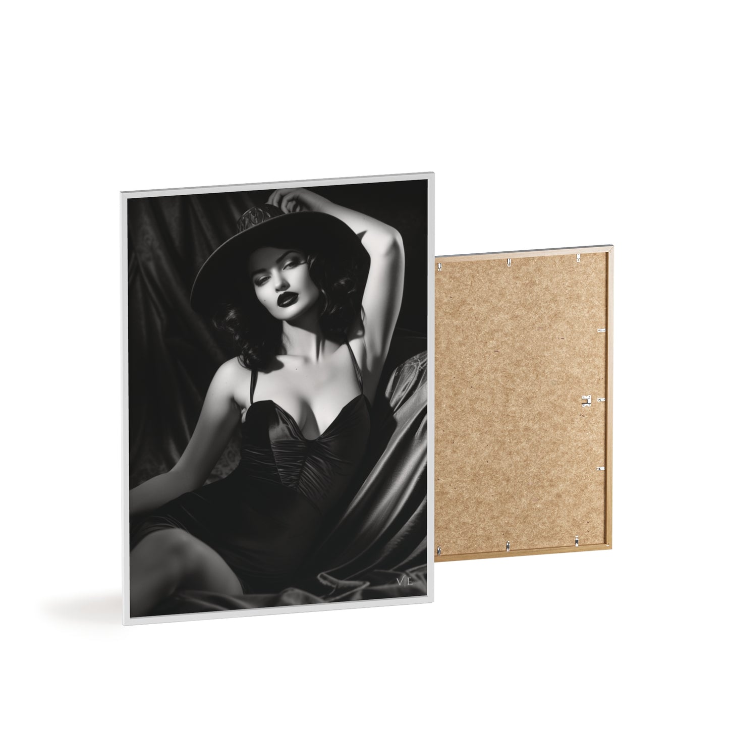 Erotic Retro Black & White Beauty Poster