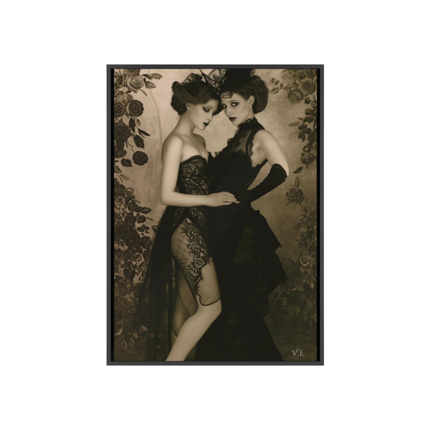 Classic Vintage Erotic Beauty - Vintage Lesbian Erotica Poster