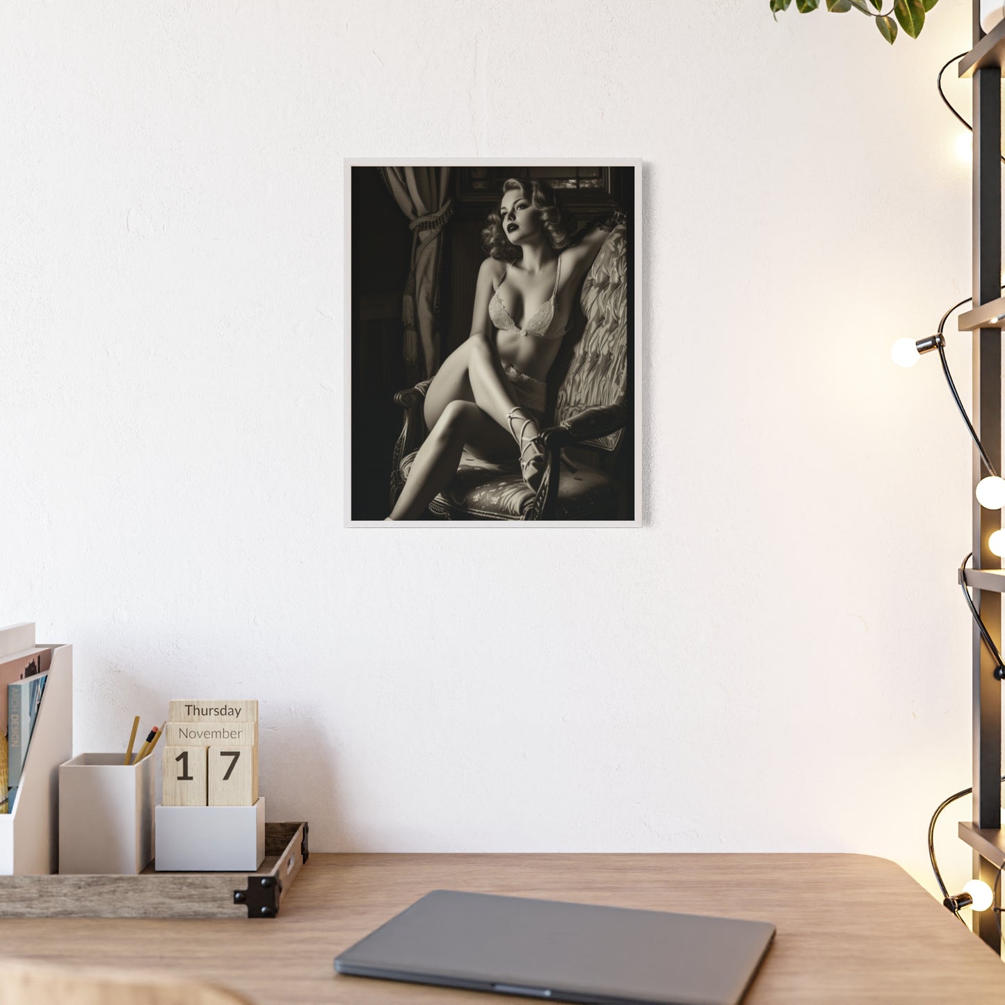Beautiful Blonde Erotic Nostalgia Art Poster
