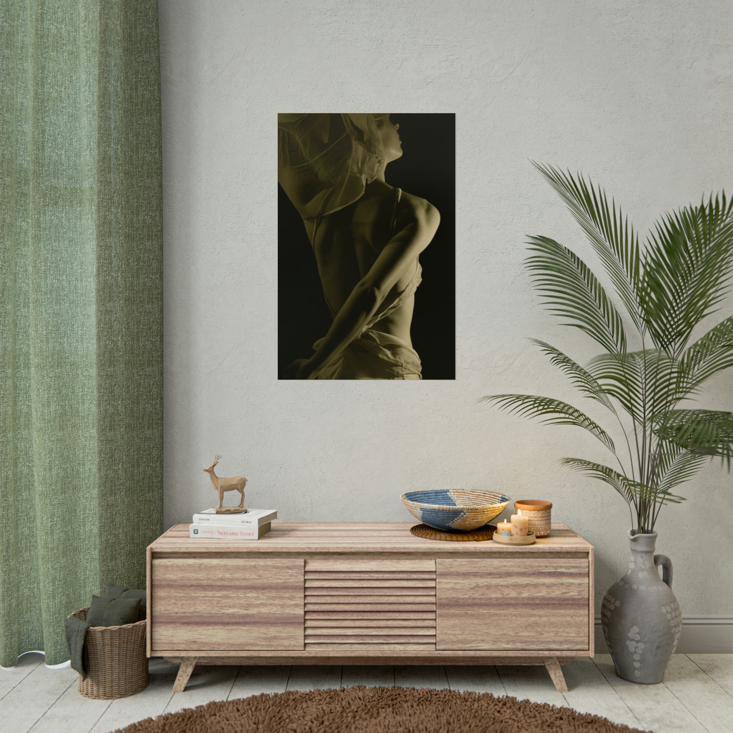 Sensual Woman Vintage Photo Poster