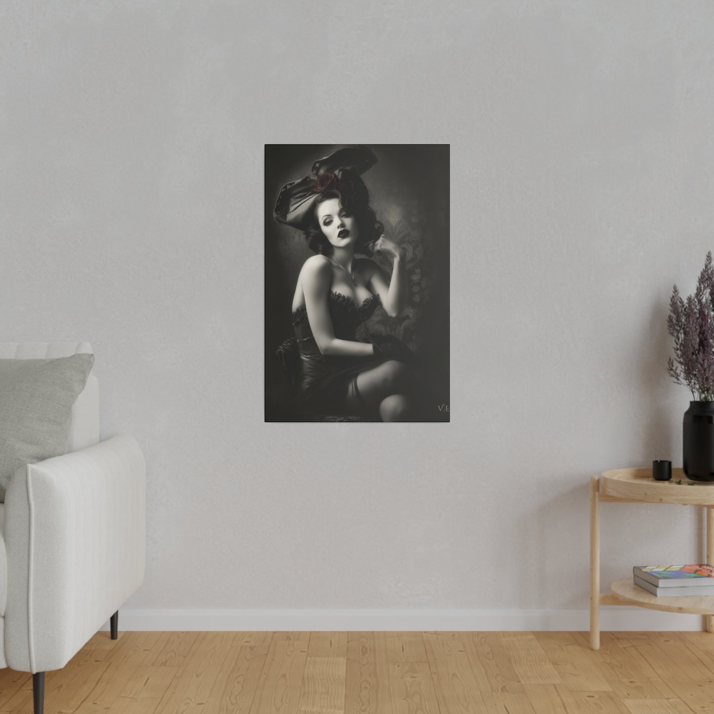 Stunning Vintage Elegance - Beautiful Woman Canvas