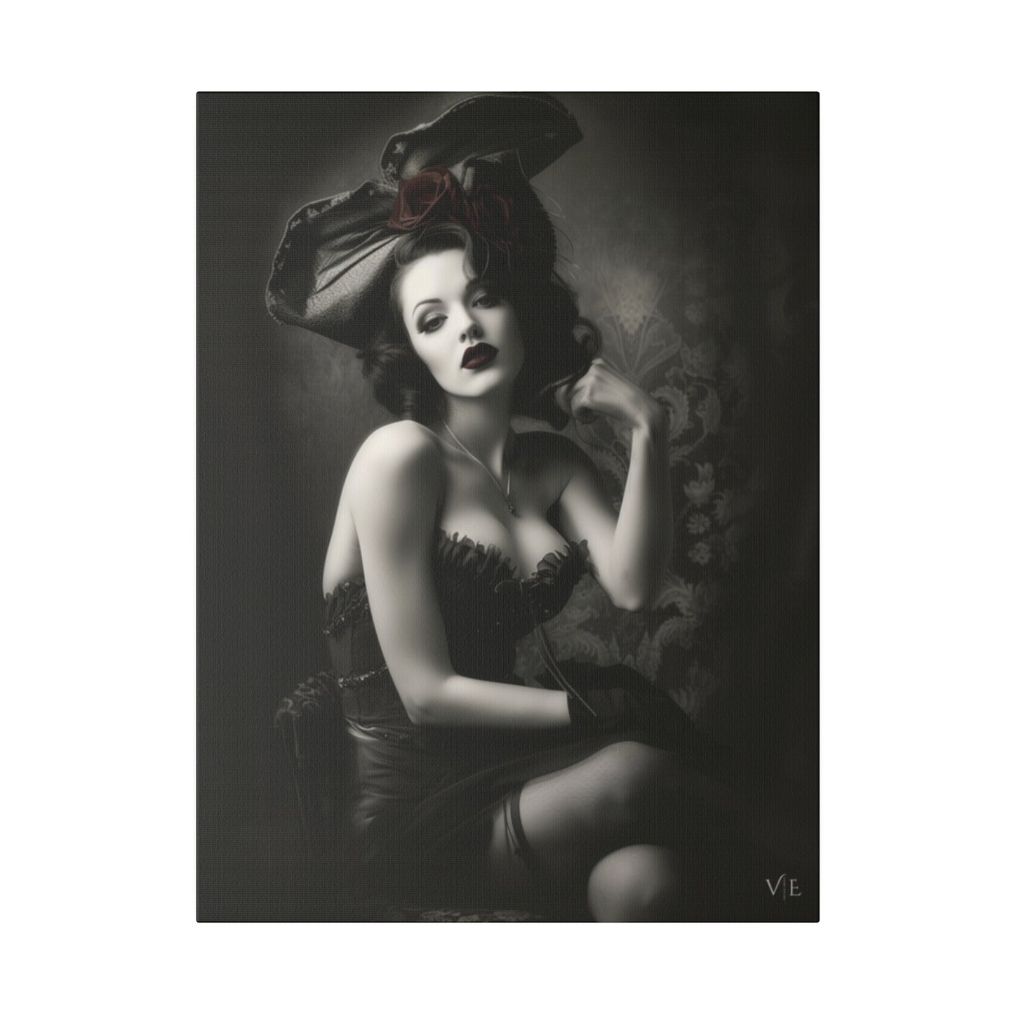 Stunning Vintage Elegance - Beautiful Woman Canvas