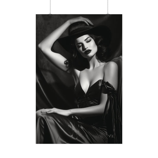 Bygone Beauty Vintage Art Poster