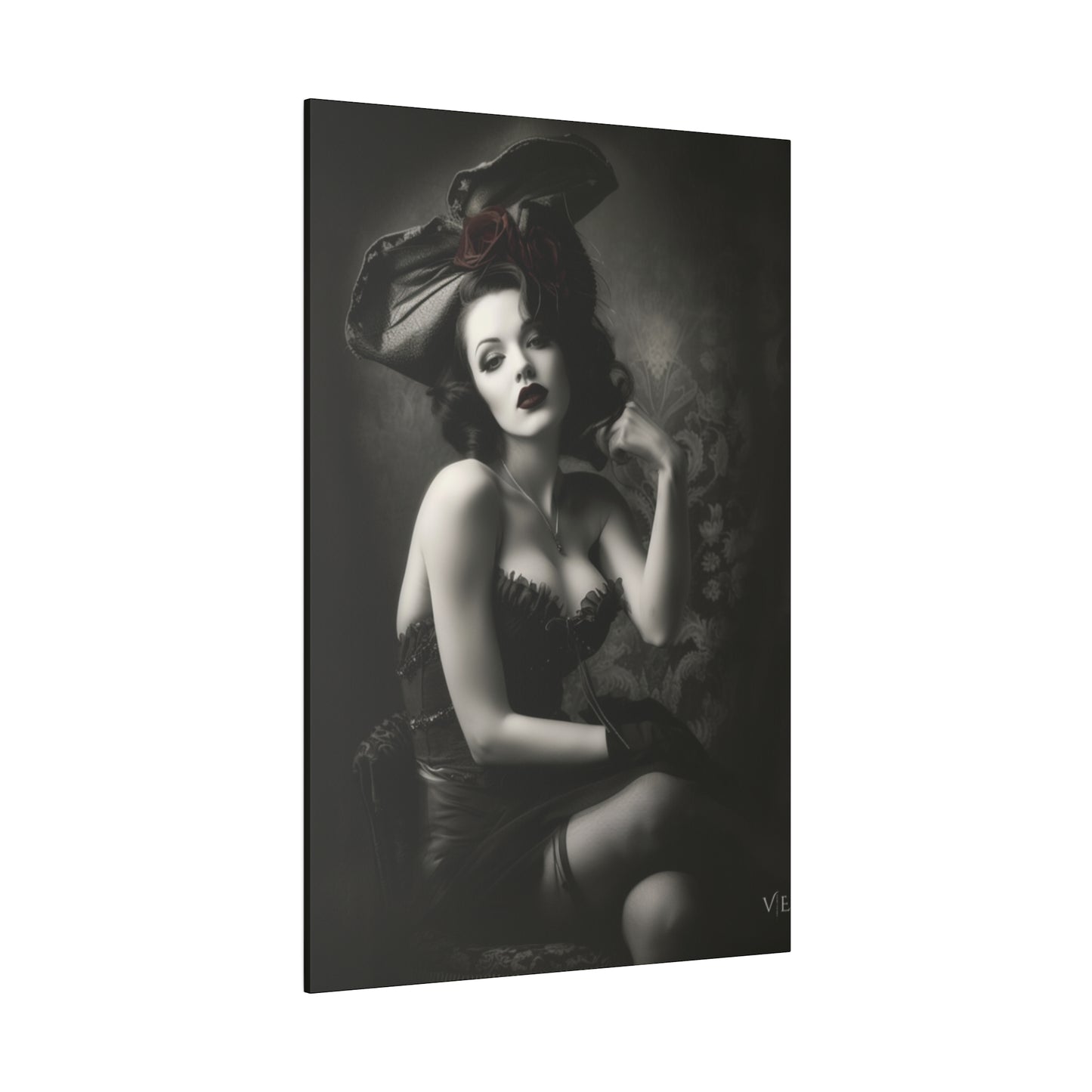 Stunning Vintage Elegance - Beautiful Woman Canvas