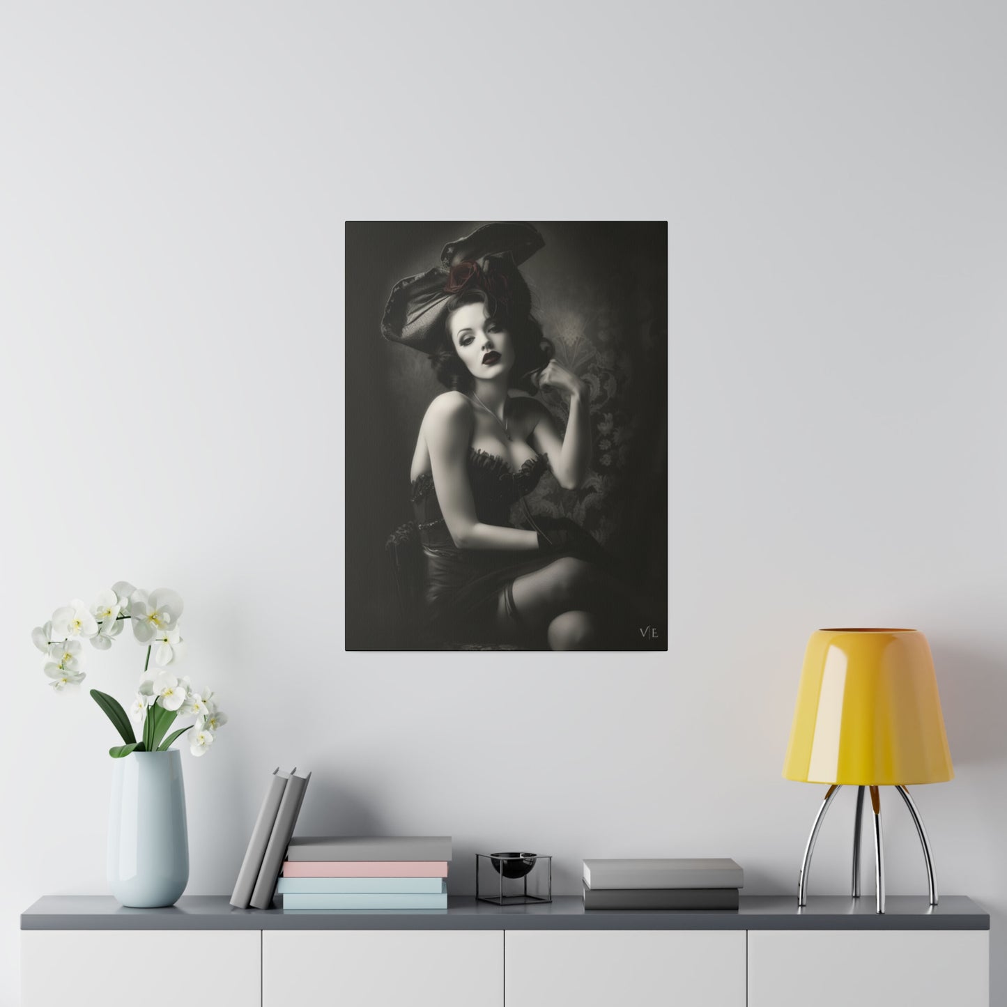 Stunning Vintage Elegance - Beautiful Woman Canvas