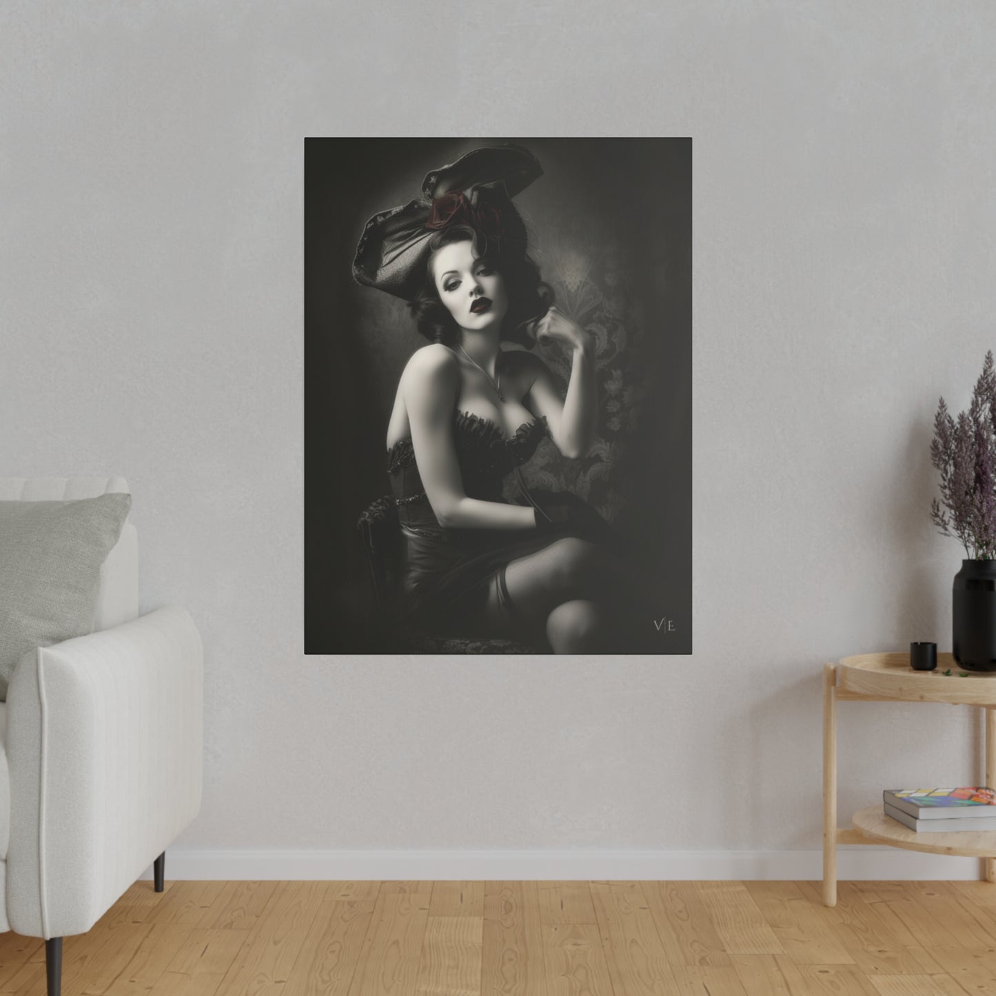 Stunning Vintage Elegance - Beautiful Woman Canvas