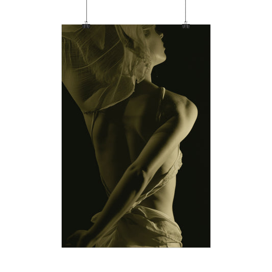 Sensual Woman Vintage Photo Poster
