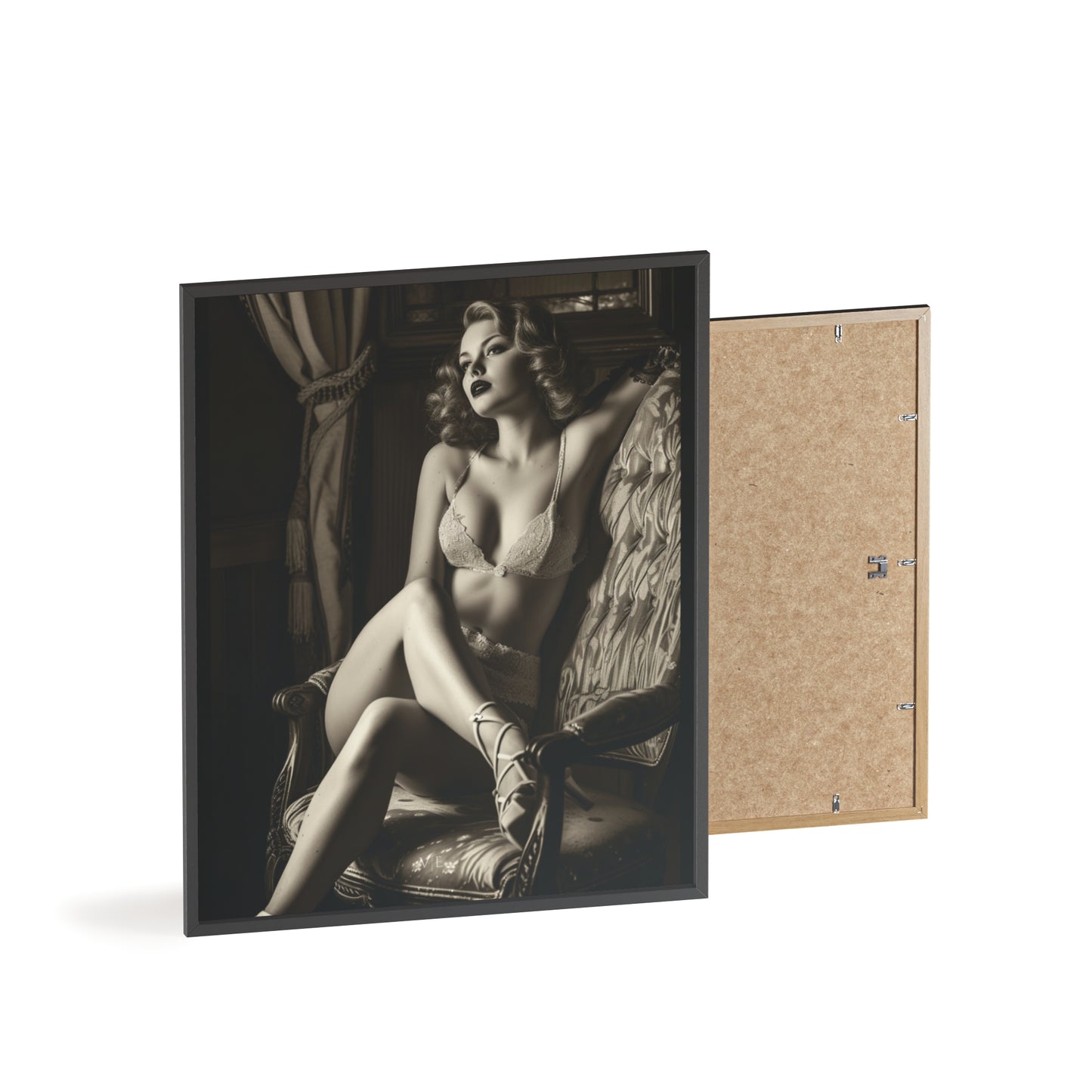 Beautiful Blonde Erotic Nostalgia Art Poster