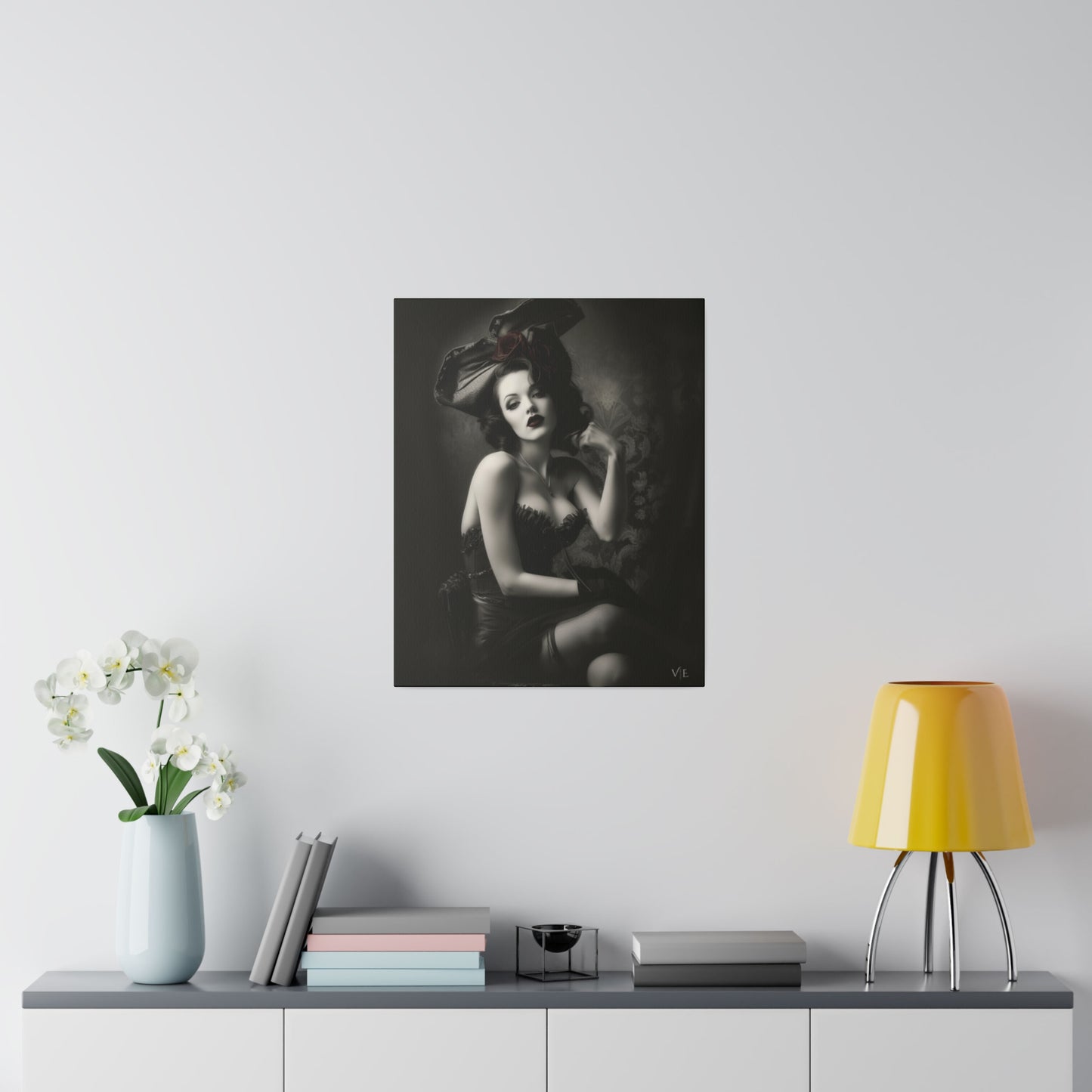 Stunning Vintage Elegance - Beautiful Woman Canvas