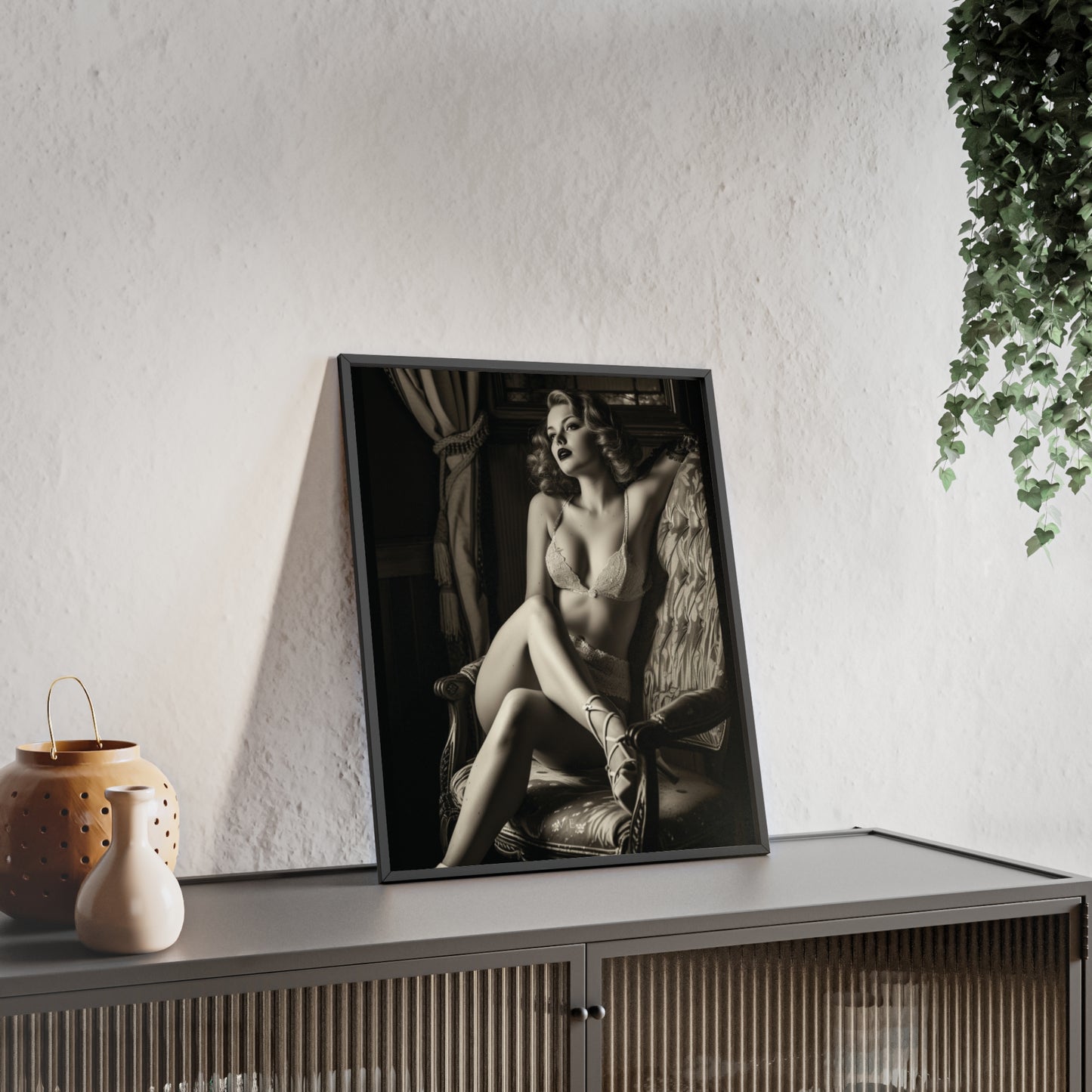 Beautiful Blonde Erotic Nostalgia Art Poster
