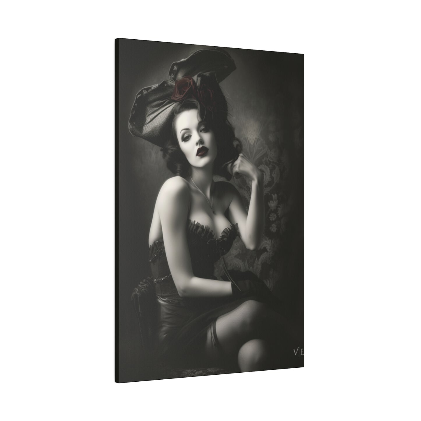 Stunning Vintage Elegance - Beautiful Woman Canvas