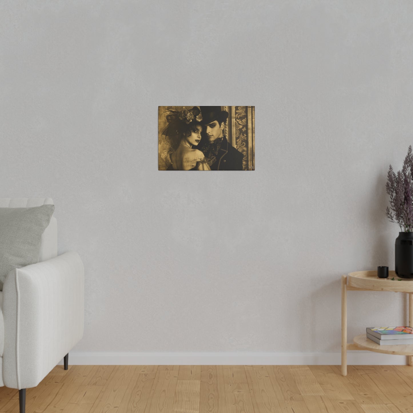 Timeless Couple Masterpiece - Vintage Erotic Art on Canvas