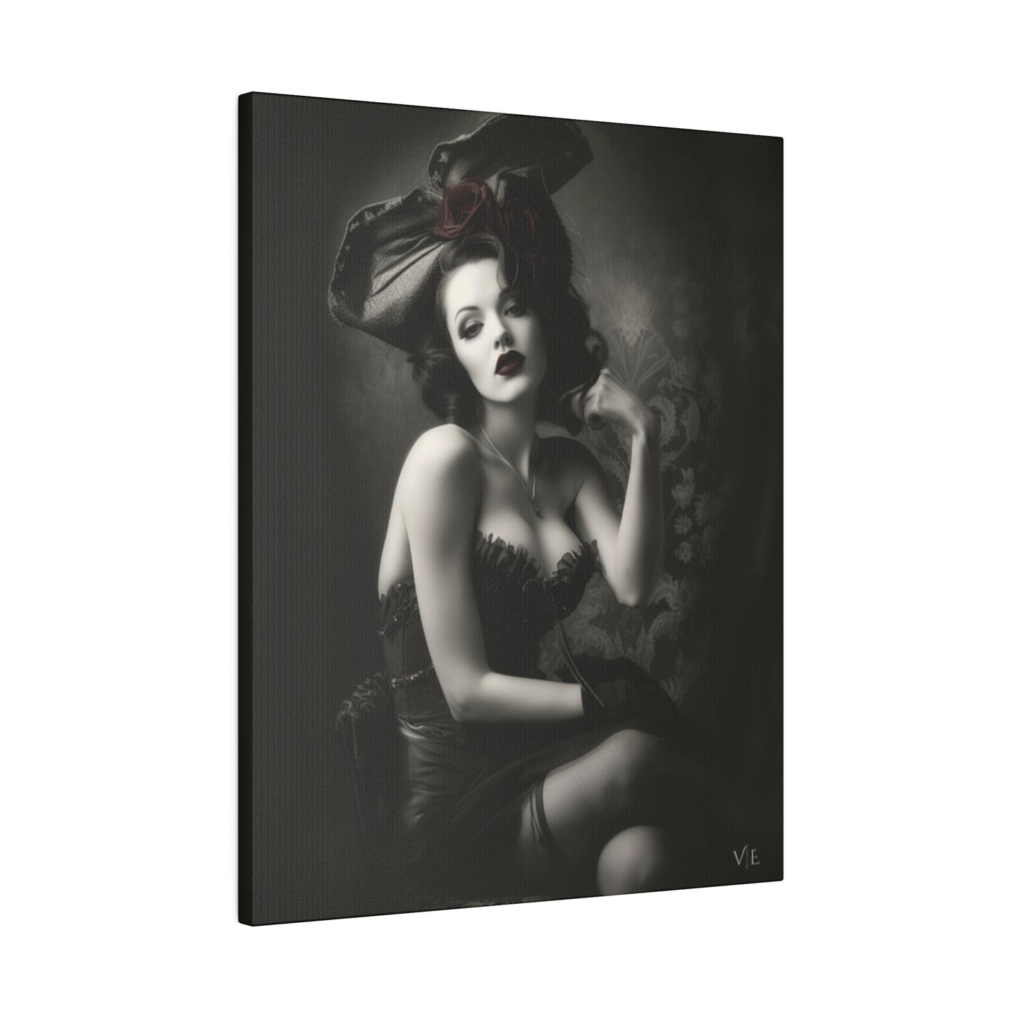 Stunning Vintage Elegance - Beautiful Woman Canvas