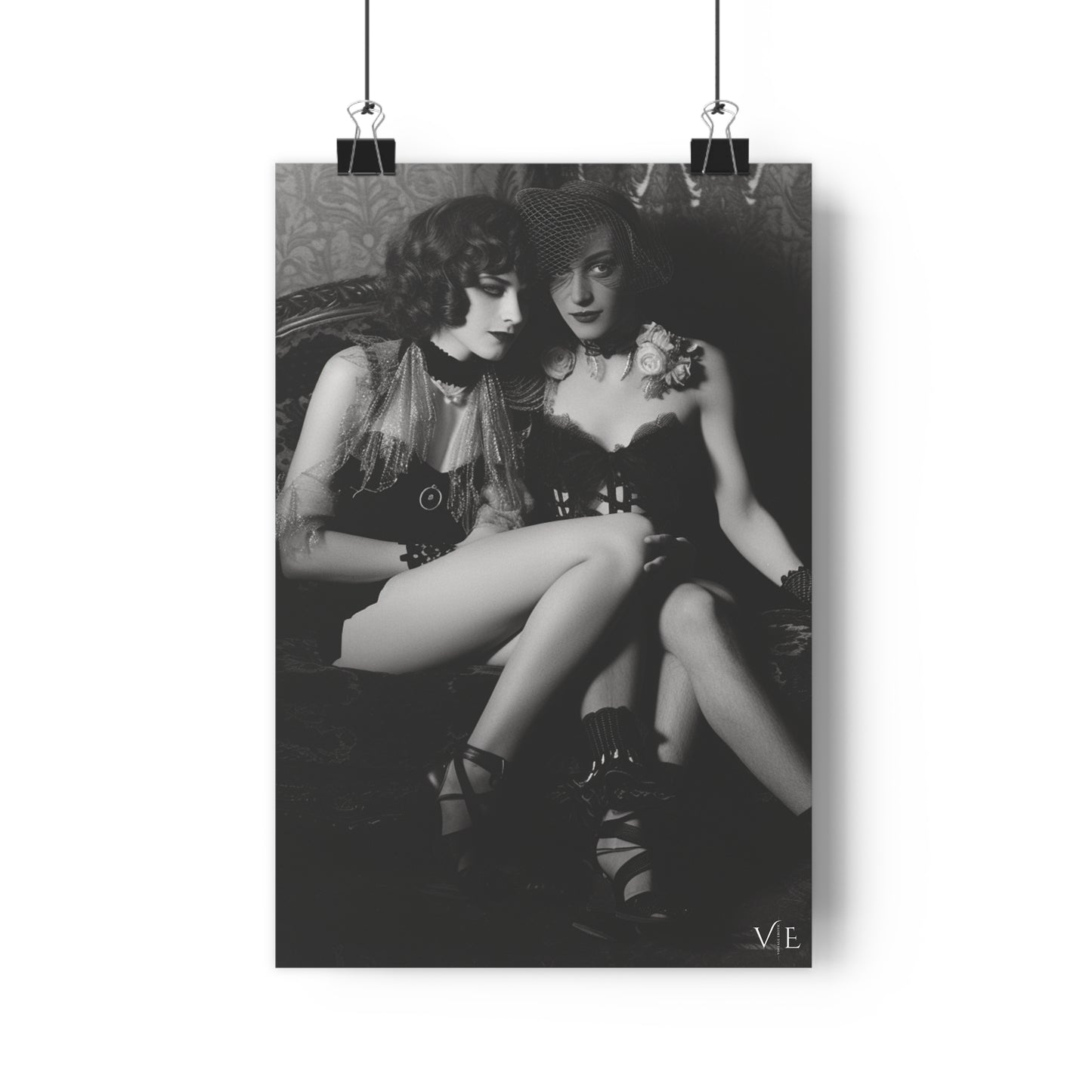 Two Lovelies - Classic Gay Erotic Art Poster