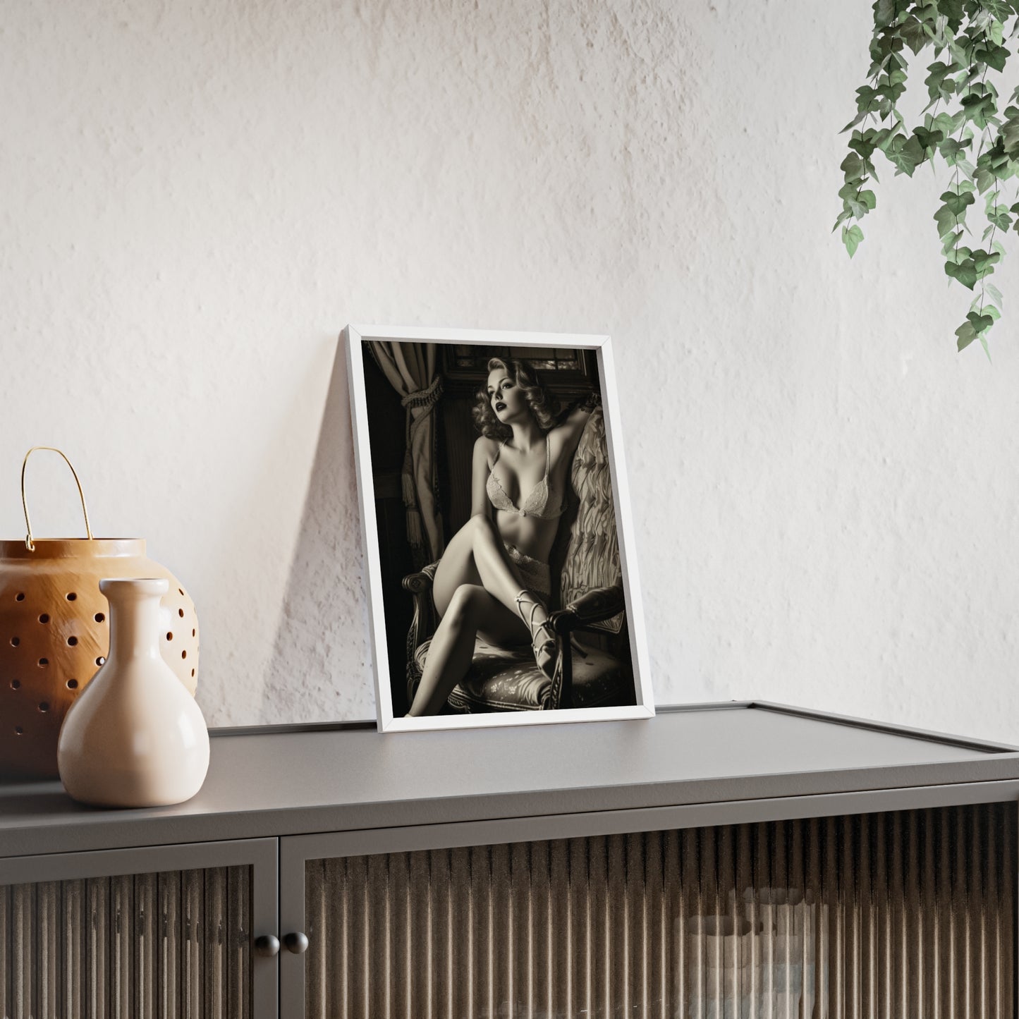 Beautiful Blonde Erotic Nostalgia Art Poster