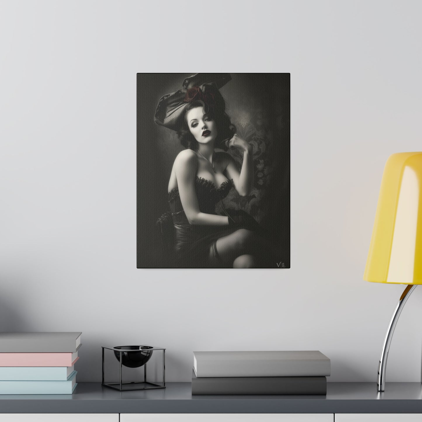 Stunning Vintage Elegance - Beautiful Woman Canvas