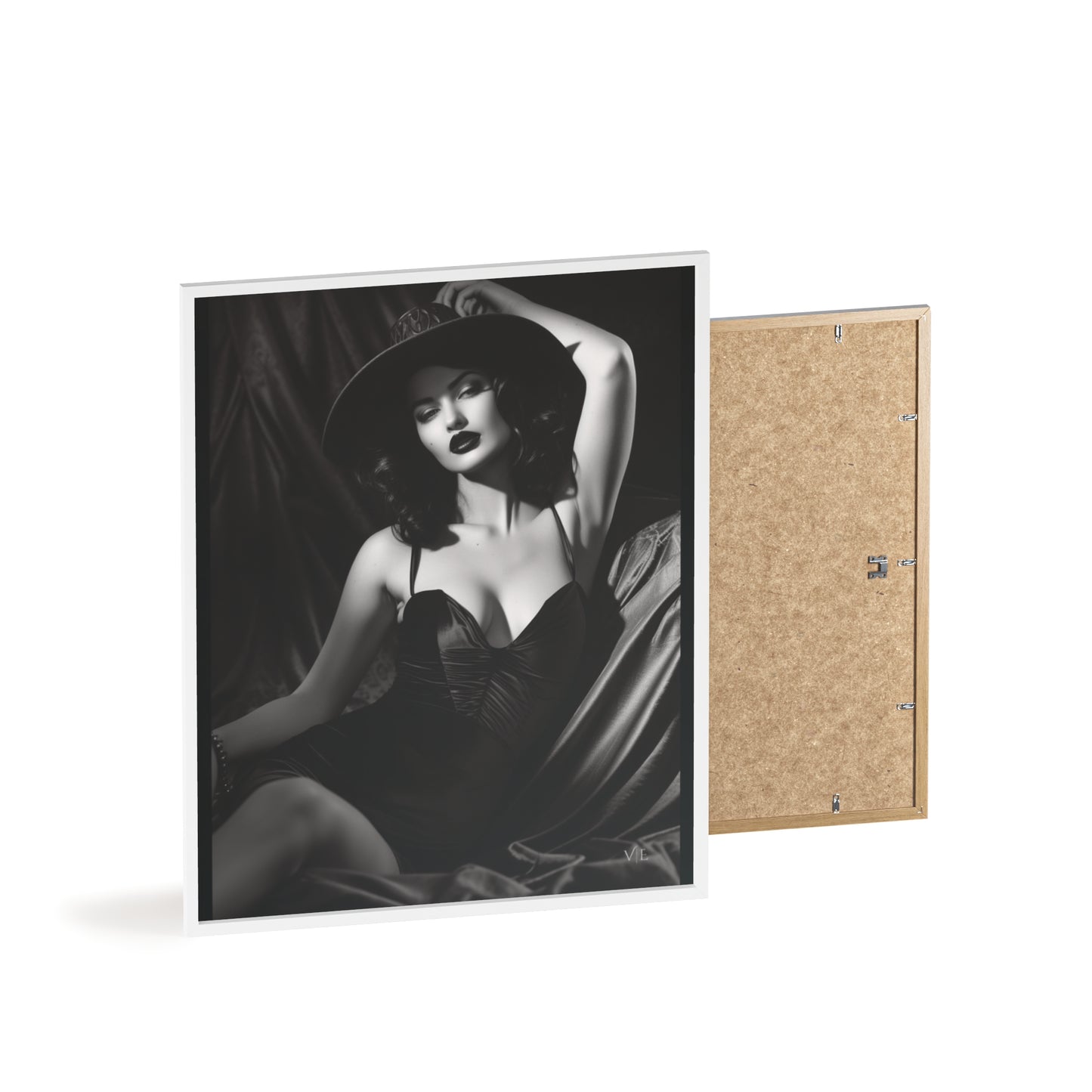 Erotic Retro Black & White Beauty Poster