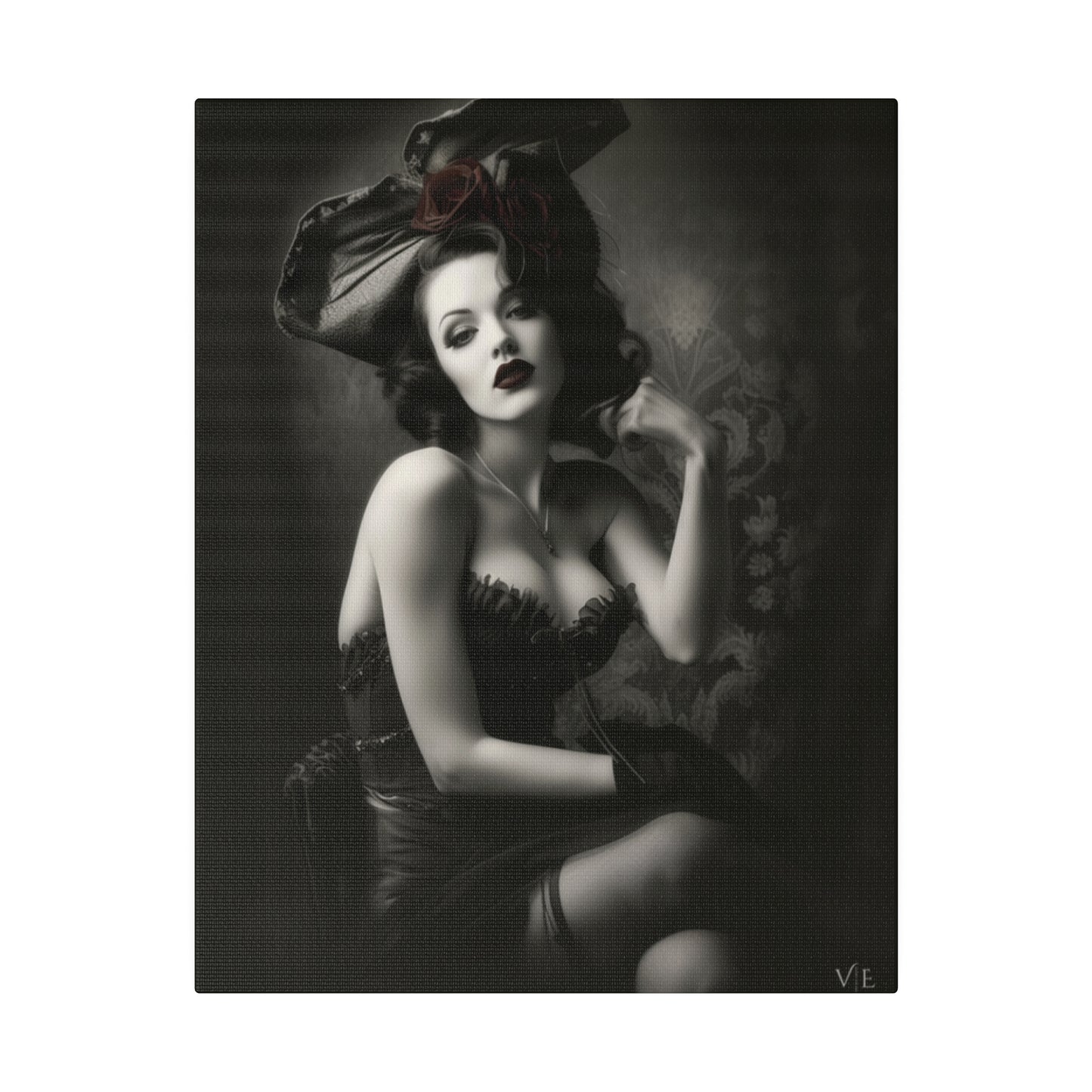 Stunning Vintage Elegance - Beautiful Woman Canvas