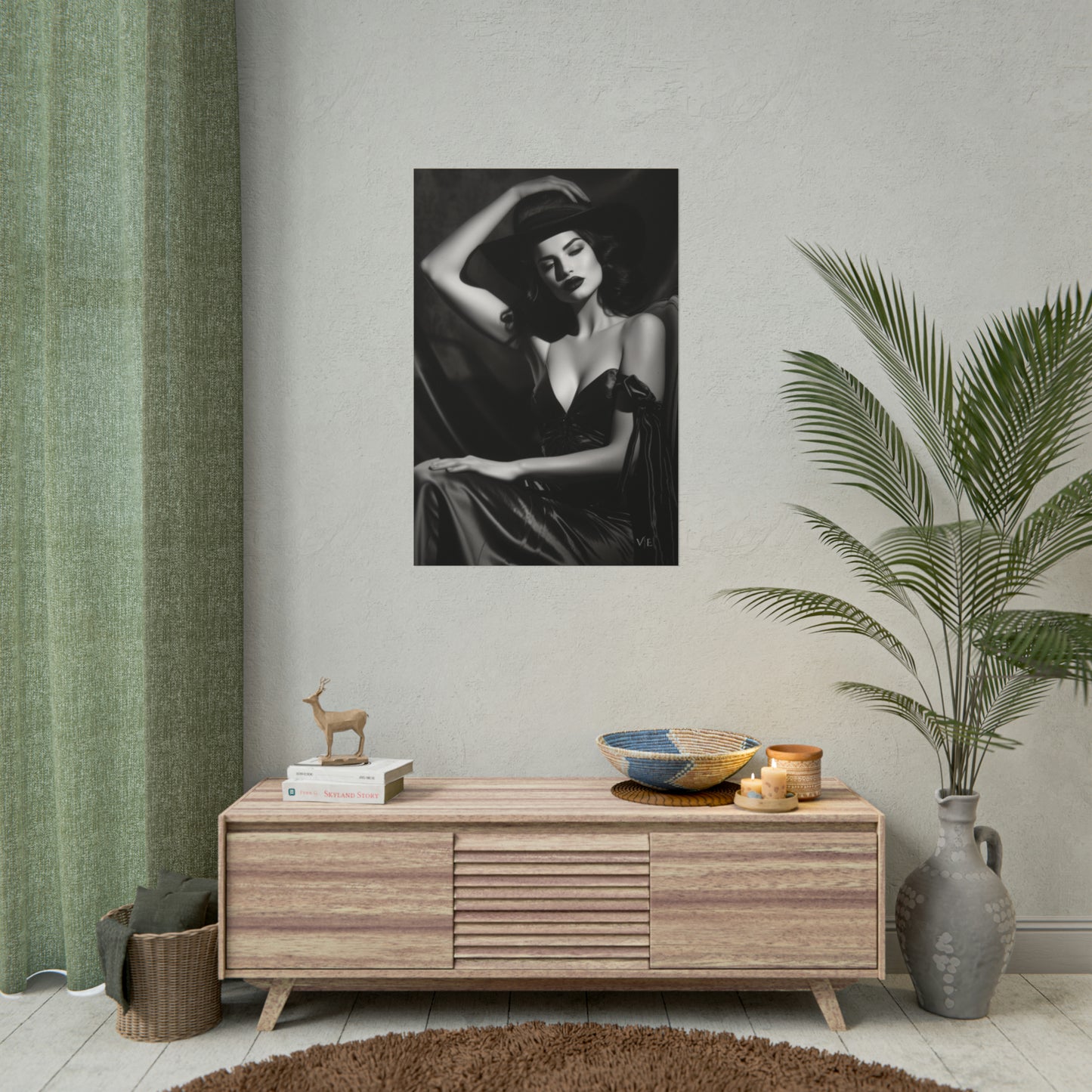 Bygone Beauty Vintage Art Poster