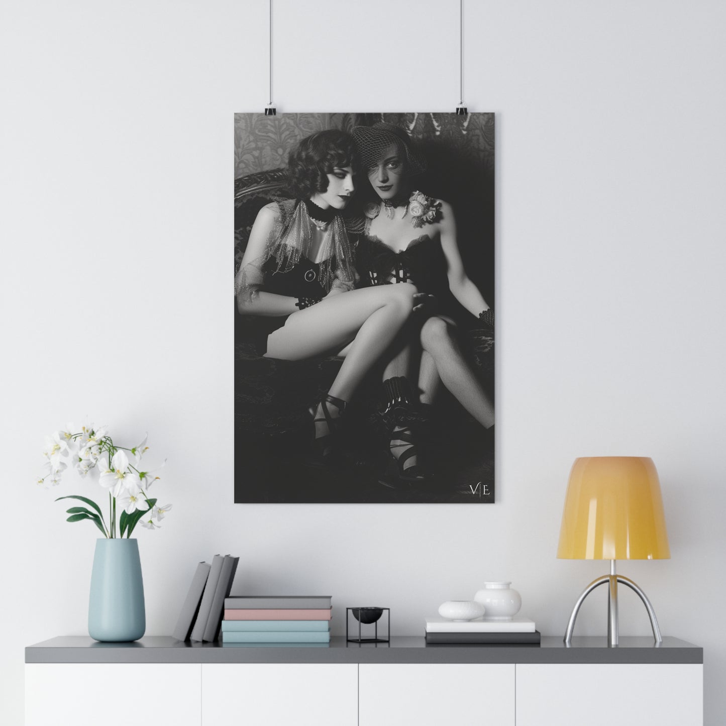 Two Lovelies - Classic Gay Erotic Art Poster