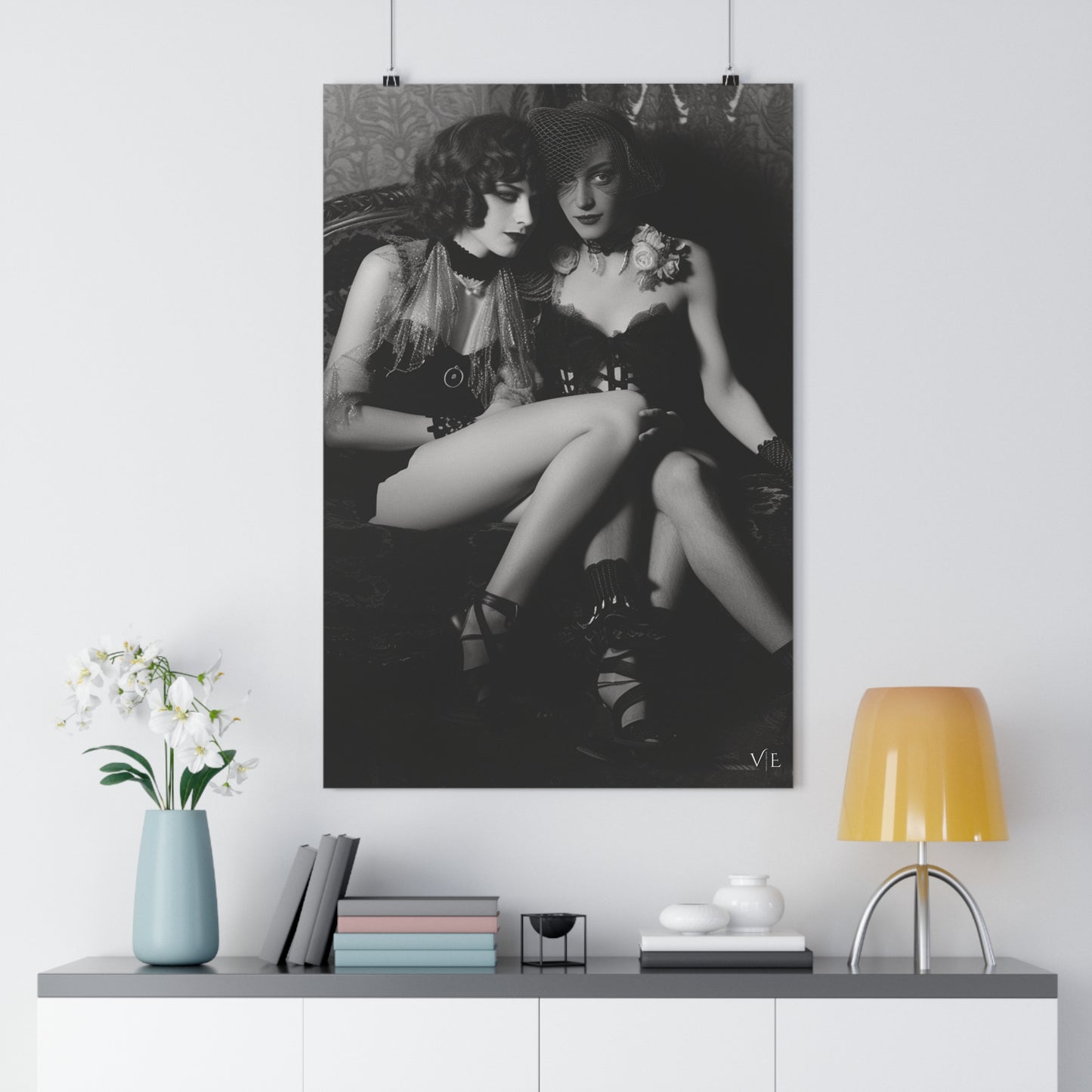 Two Lovelies - Classic Gay Erotic Art Poster