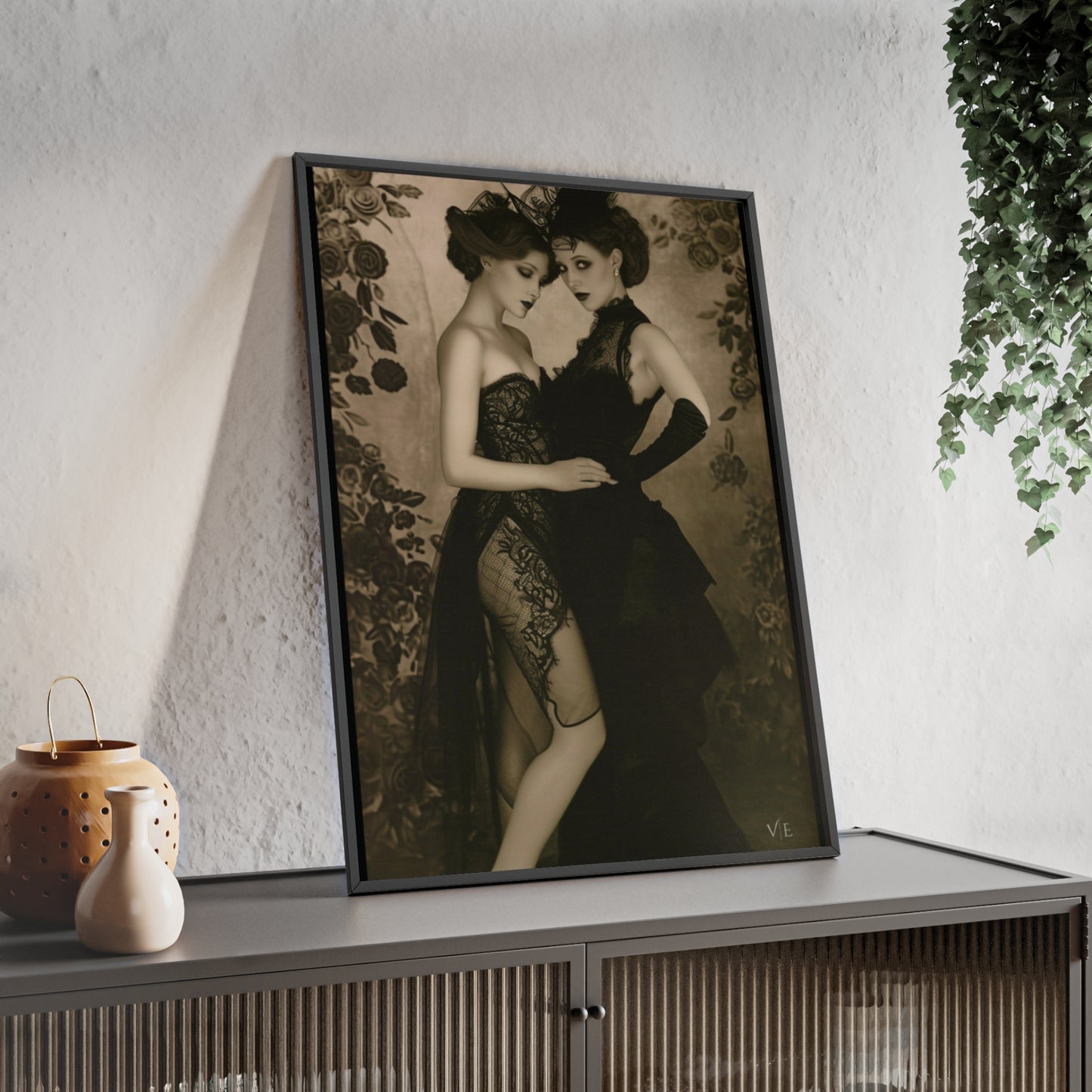 Classic Vintage Erotic Beauty - Vintage Lesbian Erotica Poster