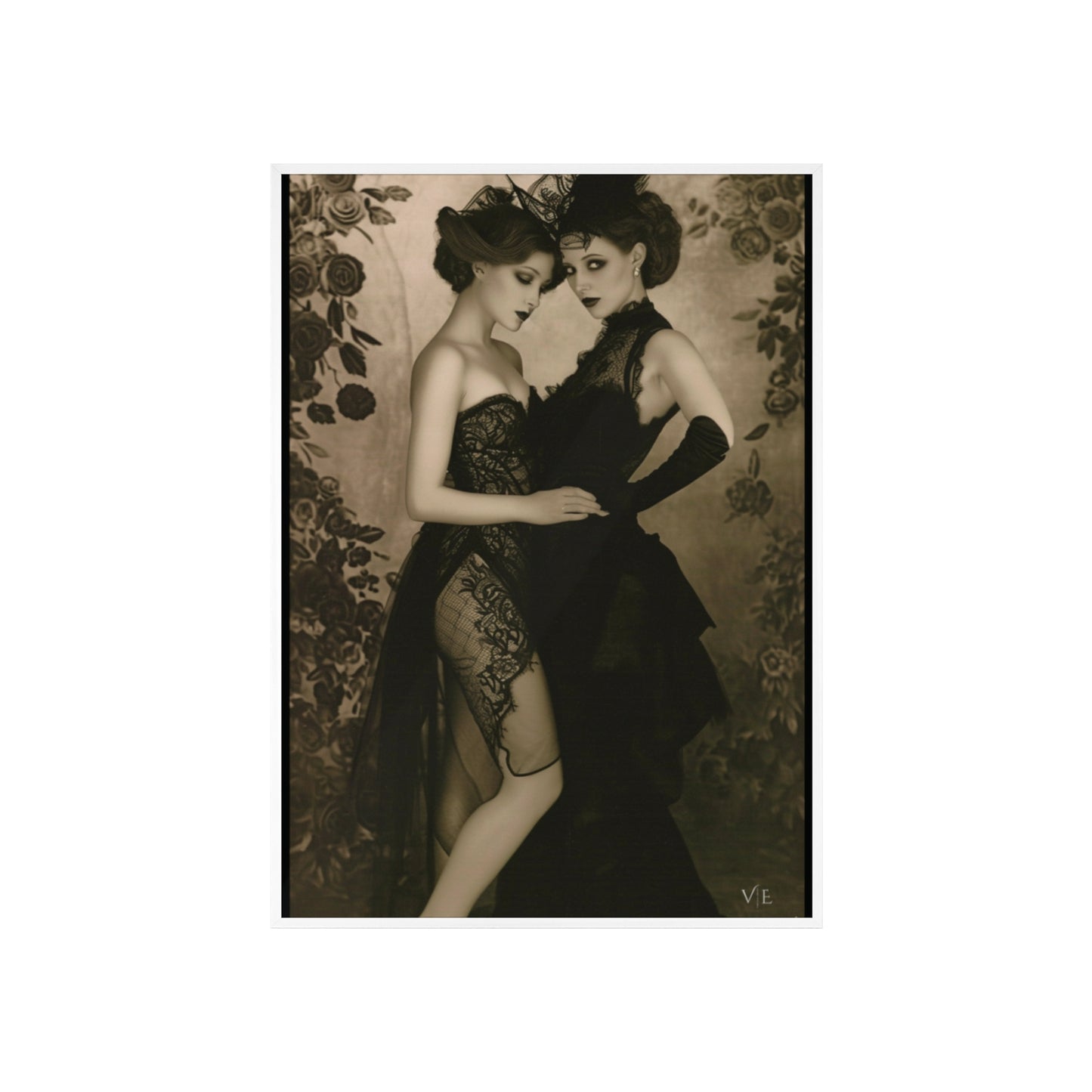 Classic Vintage Erotic Beauty - Vintage Lesbian Erotica Poster