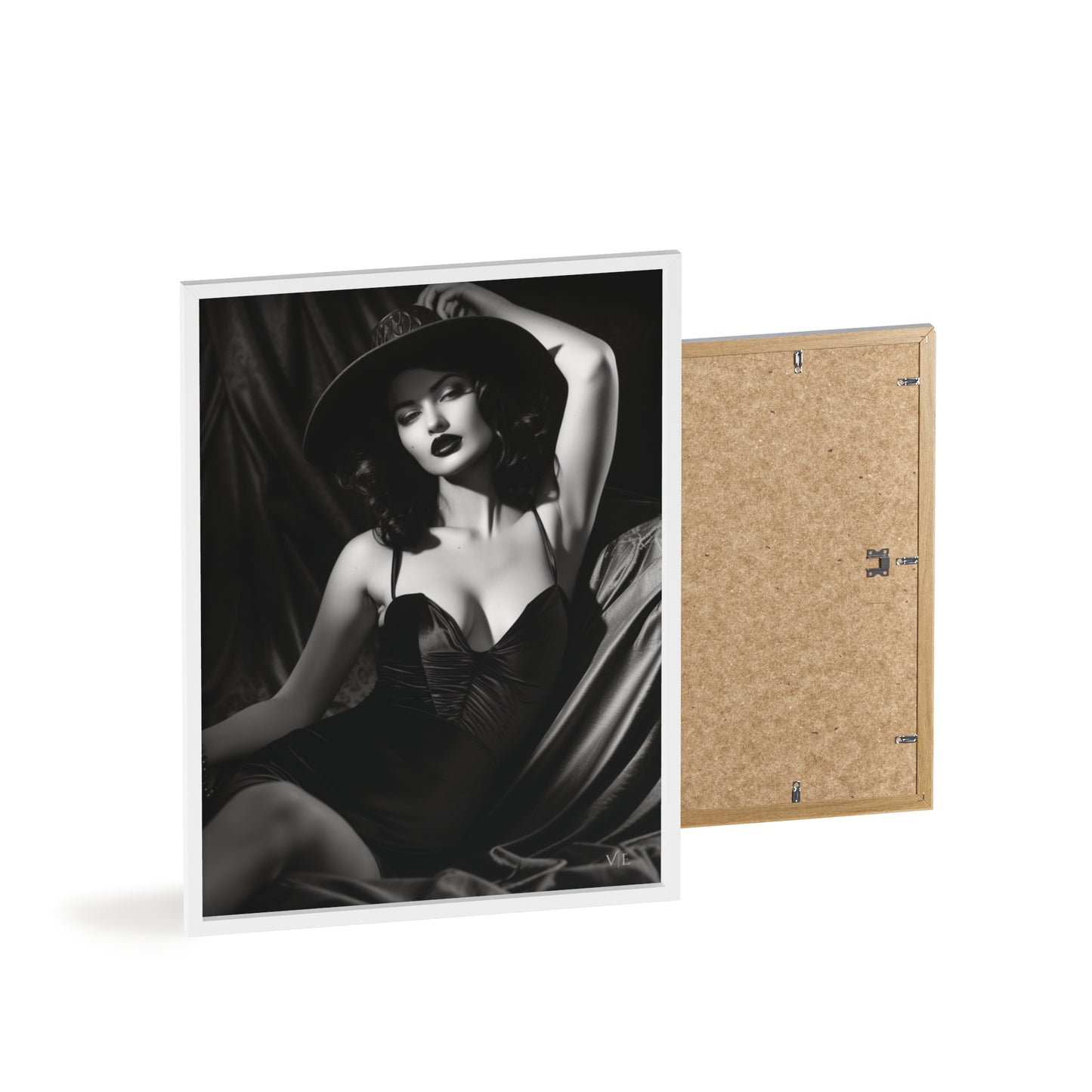 Erotic Retro Black & White Beauty Poster
