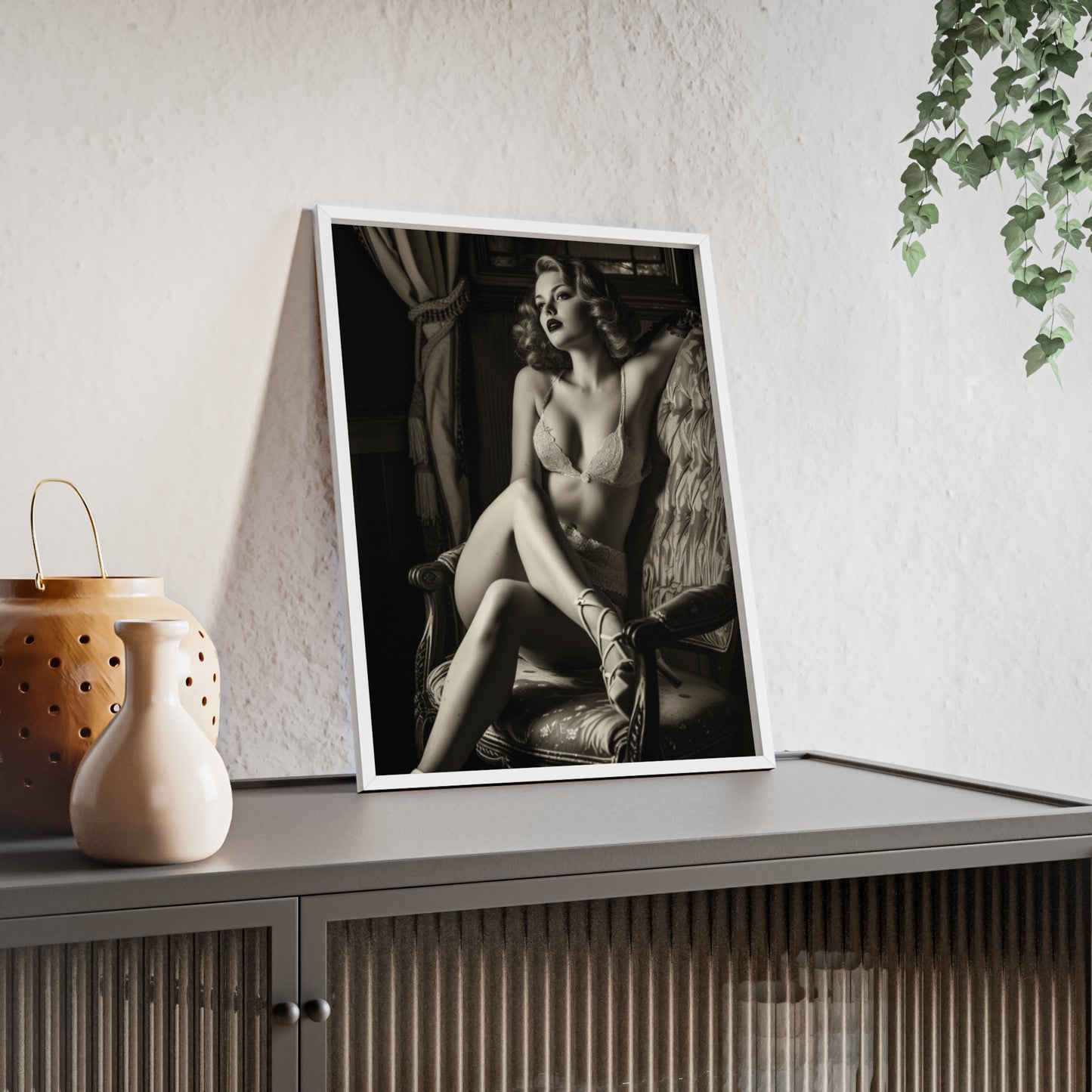 Beautiful Blonde Erotic Nostalgia Art Poster