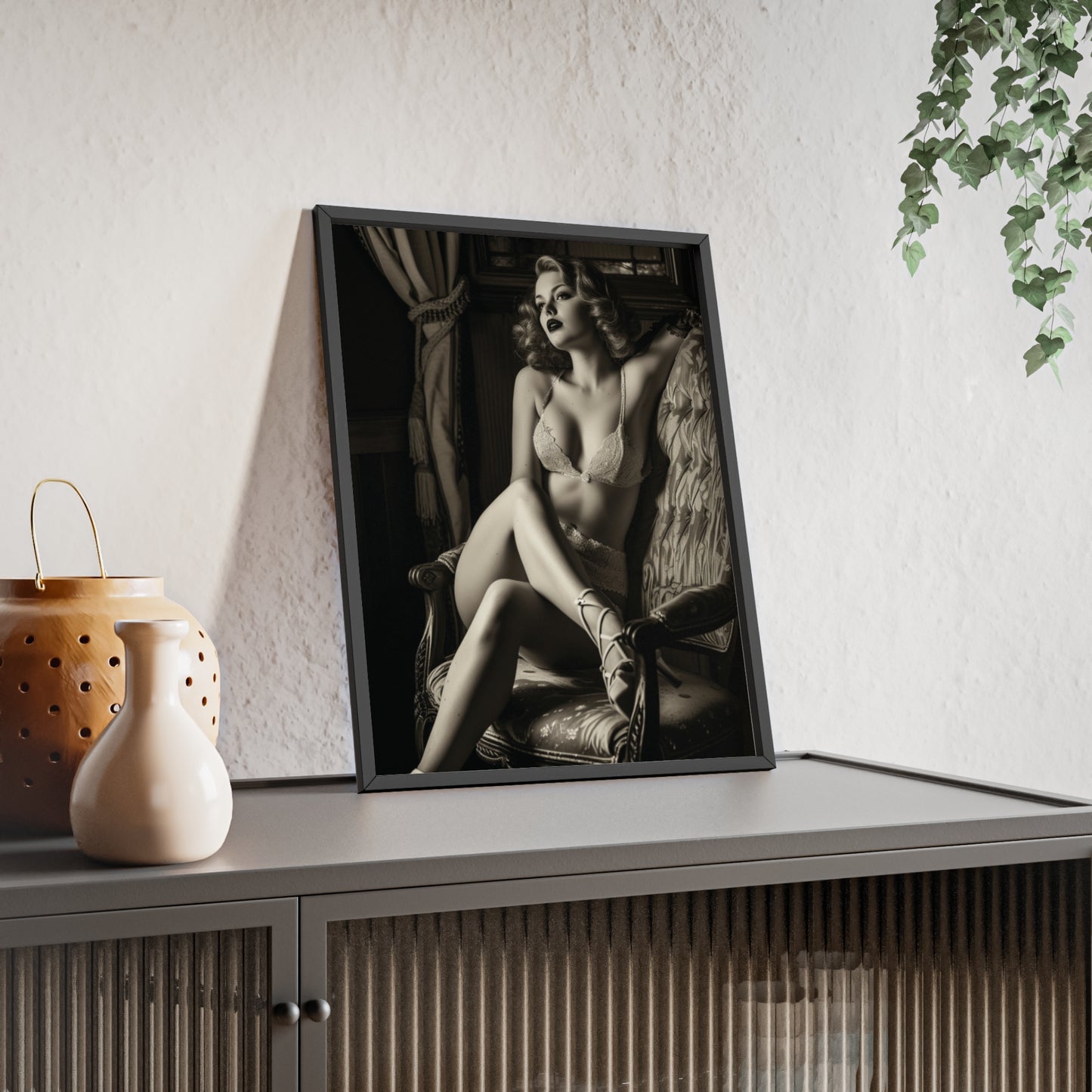 Beautiful Blonde Erotic Nostalgia Art Poster