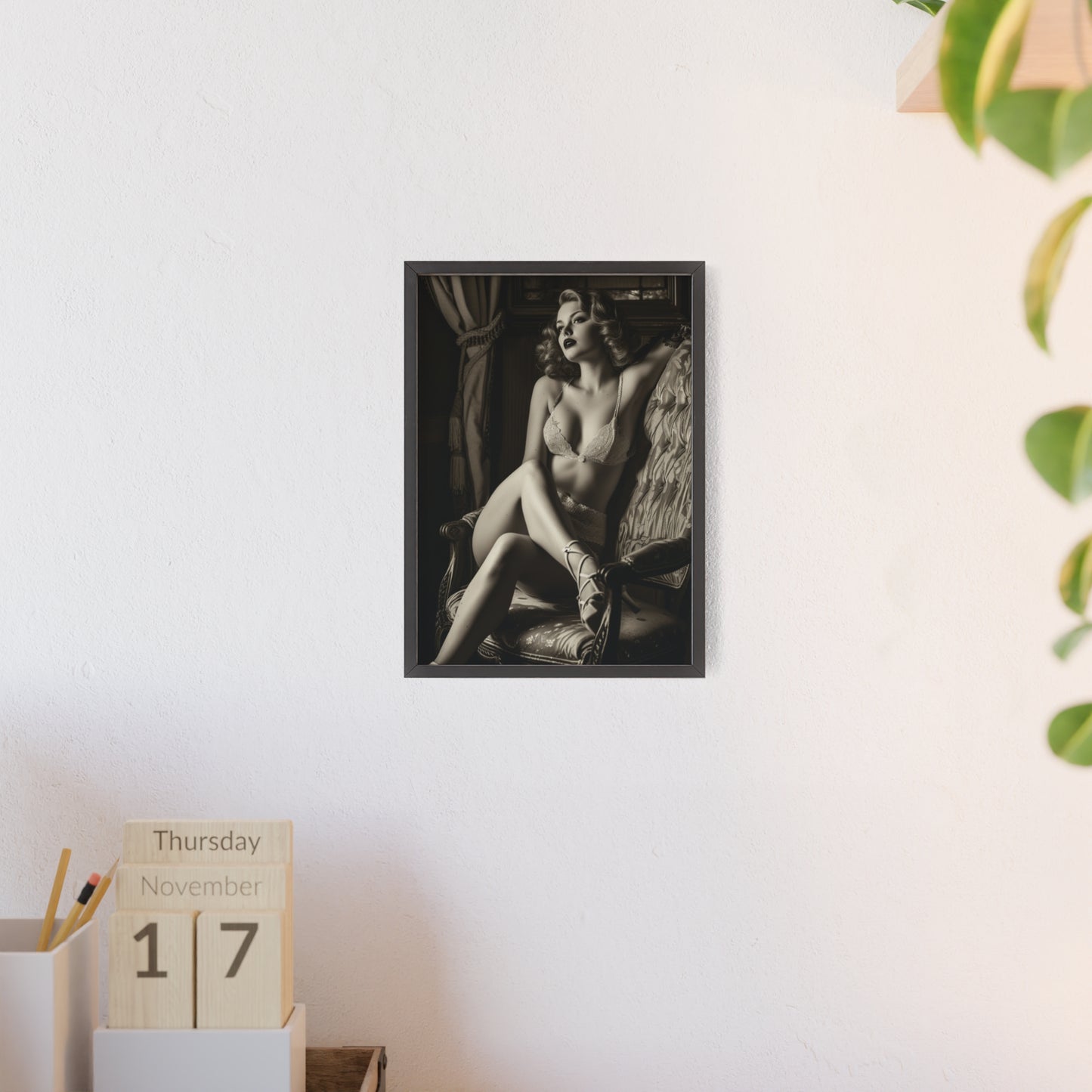 Beautiful Blonde Erotic Nostalgia Art Poster