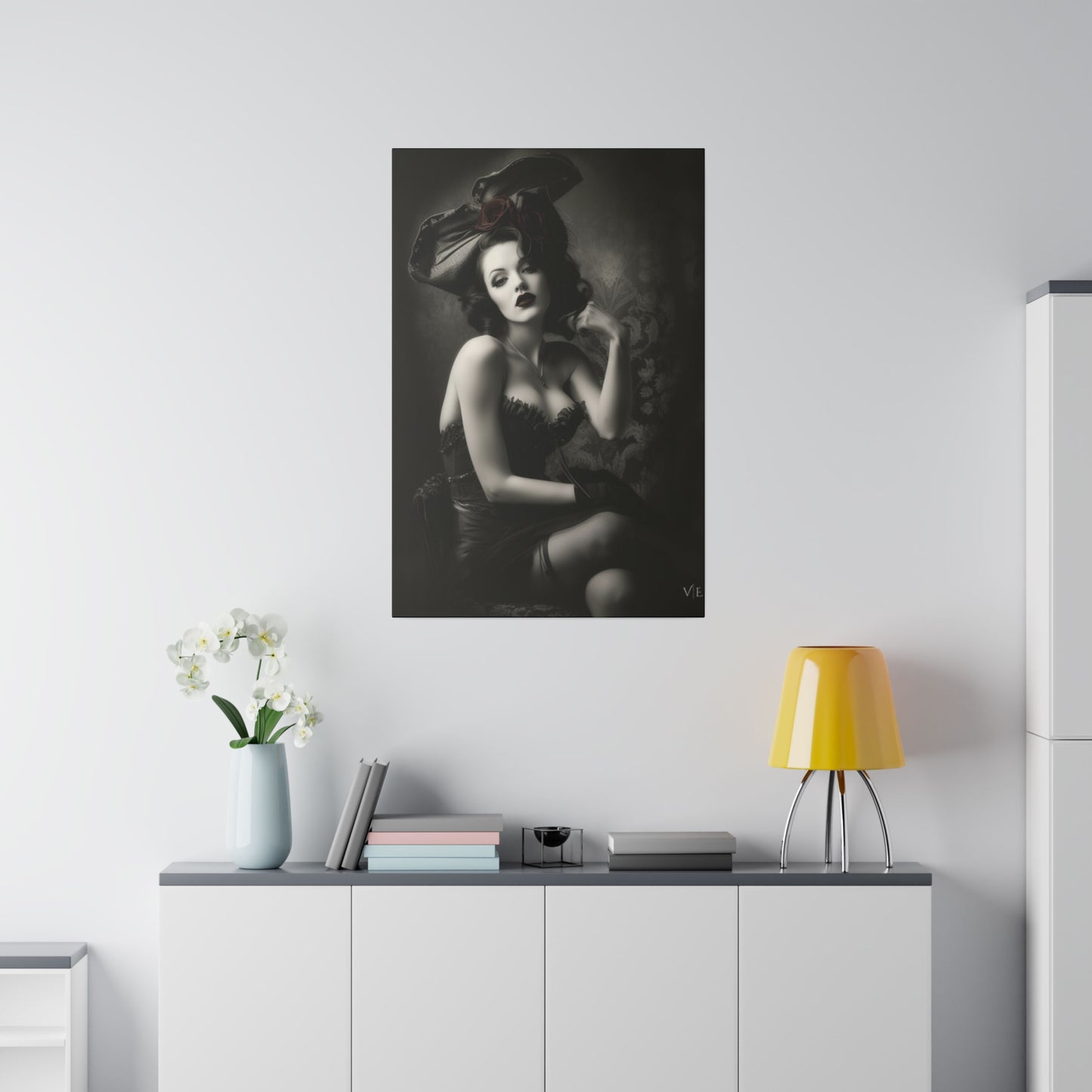 Stunning Vintage Elegance - Beautiful Woman Canvas