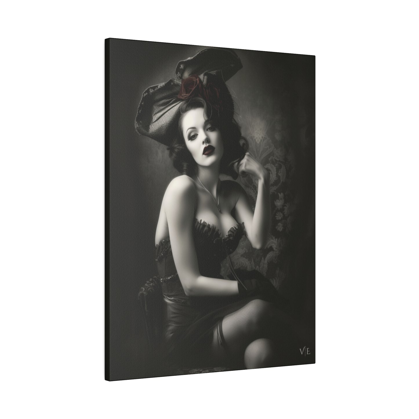Stunning Vintage Elegance - Beautiful Woman Canvas