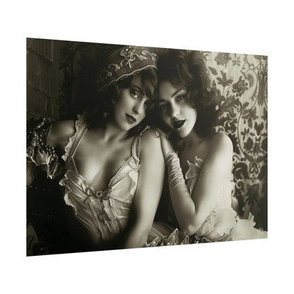 Beautiful Ladies - Vintage Erotica Lingerie Poster Large