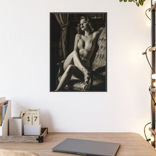 Beautiful Blonde Erotic Nostalgia Art Poster