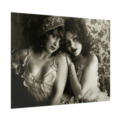 Beautiful Ladies - Vintage Erotica Lingerie Poster