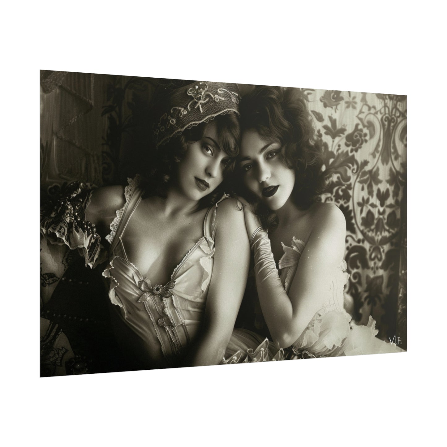 Poster of Beautiful Ladies - Vintage Erotica Lingerie