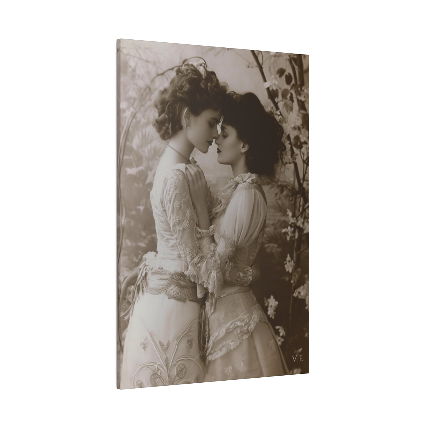 Sensual Strokes Vintage Lesbian Erotic Canvas