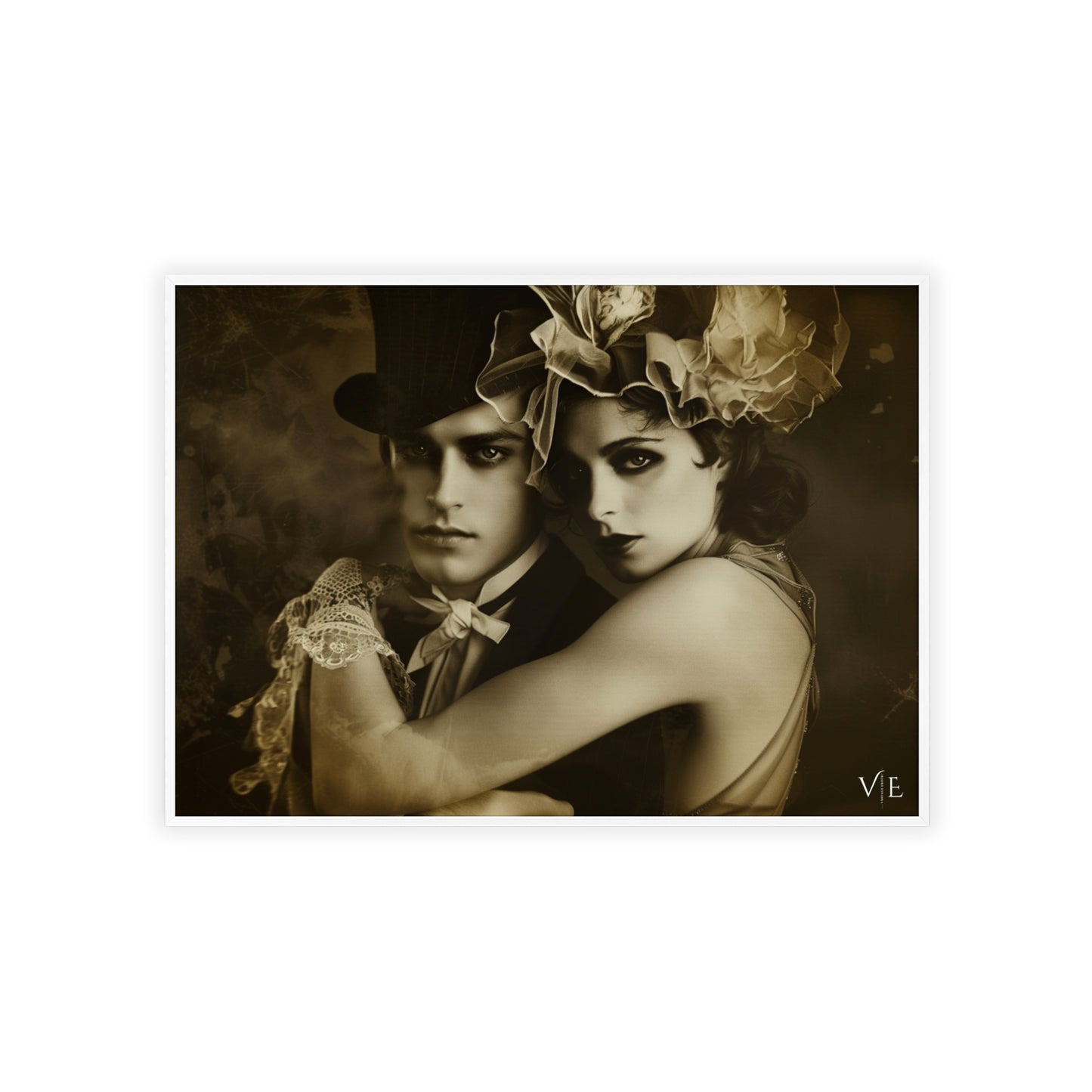 Vintage Seductions - Beautiful Couple Old Erotic Poster