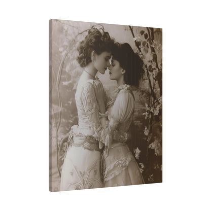 Sensual Strokes Vintage Lesbian Erotic Canvas